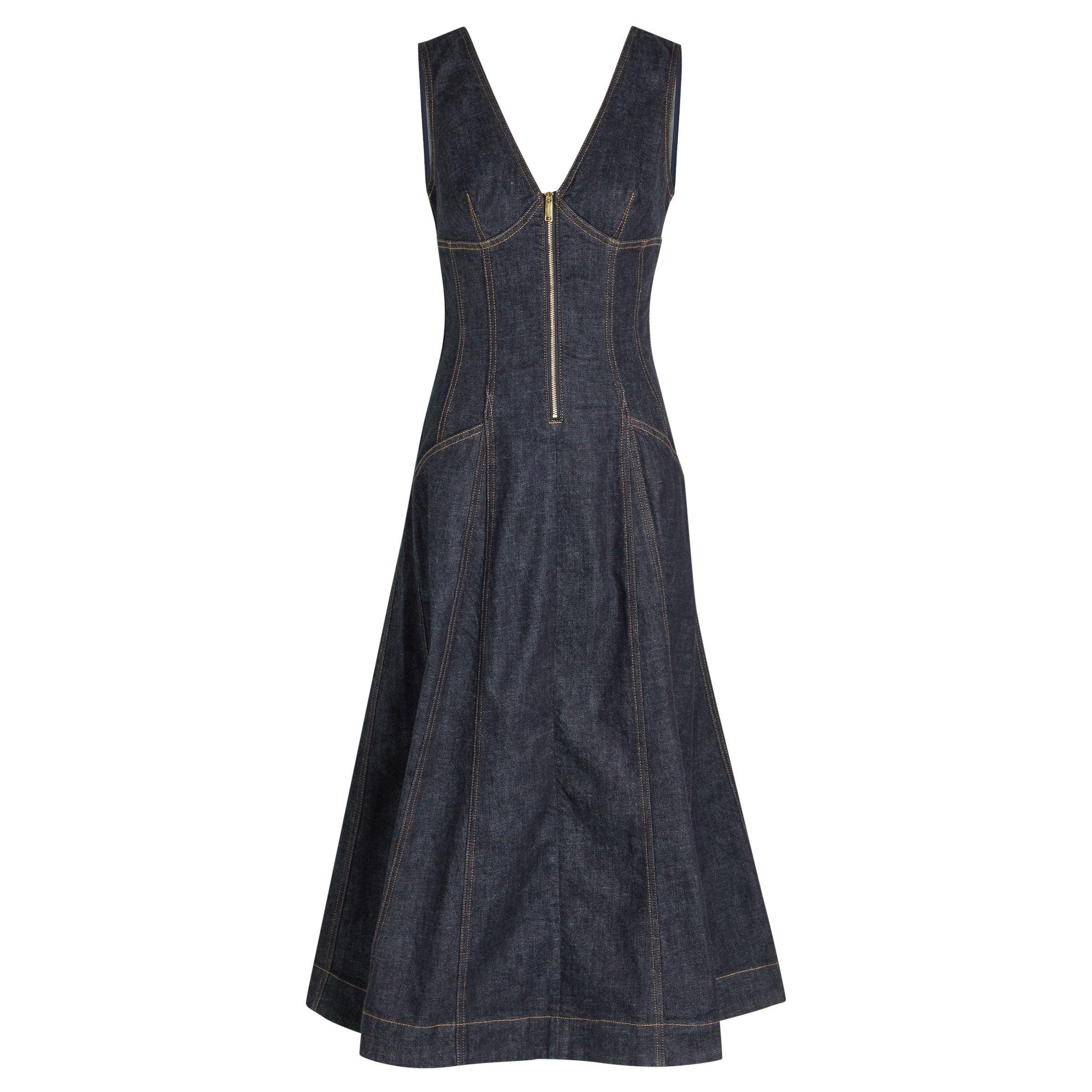 DENIM - Self Portrait - LD DENIM MIDI DRESS