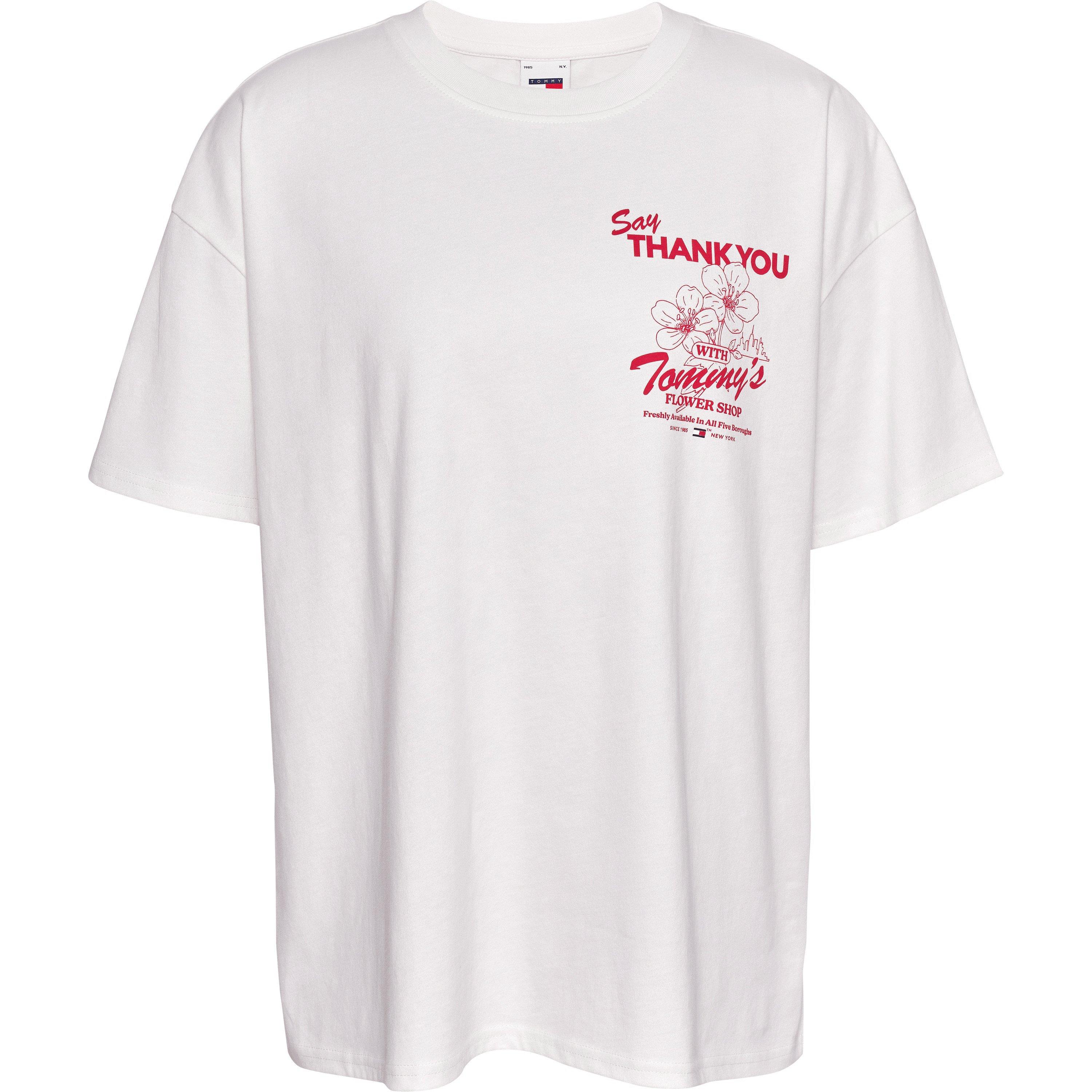 Ancient White - Tommy Jeans - Women's Oversized Graphic T-Shirt - 5