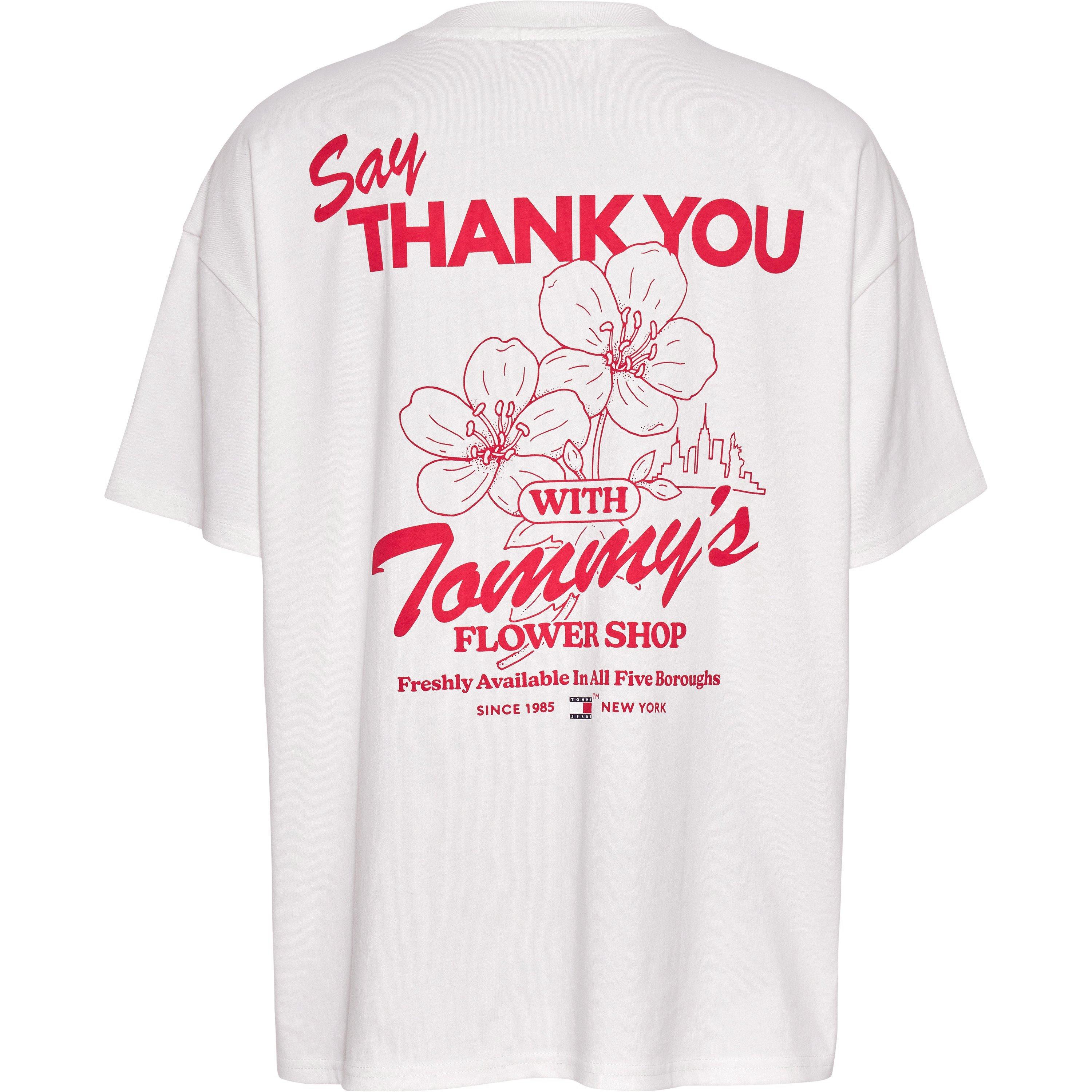 Ancient White - Tommy Jeans - Women's Oversized Graphic T-Shirt - 6