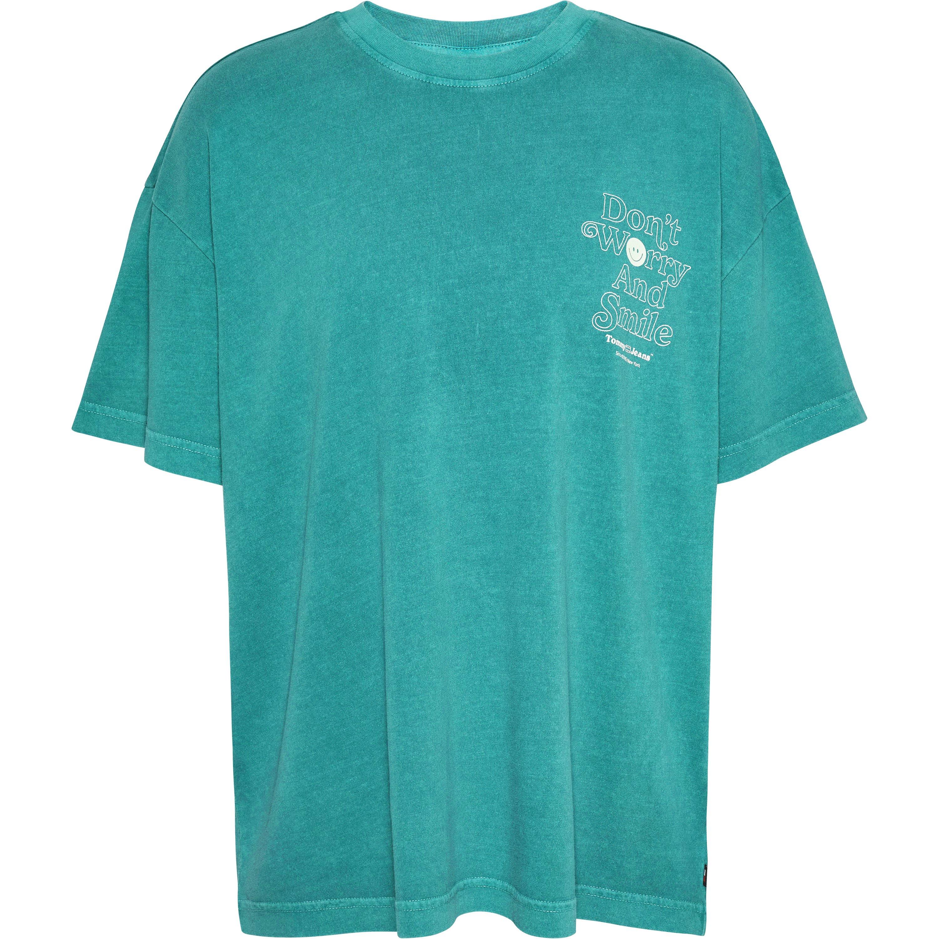 Azul intemporal - Tommy Jeans - Women's Oversized Graphic T-Shirt - 7