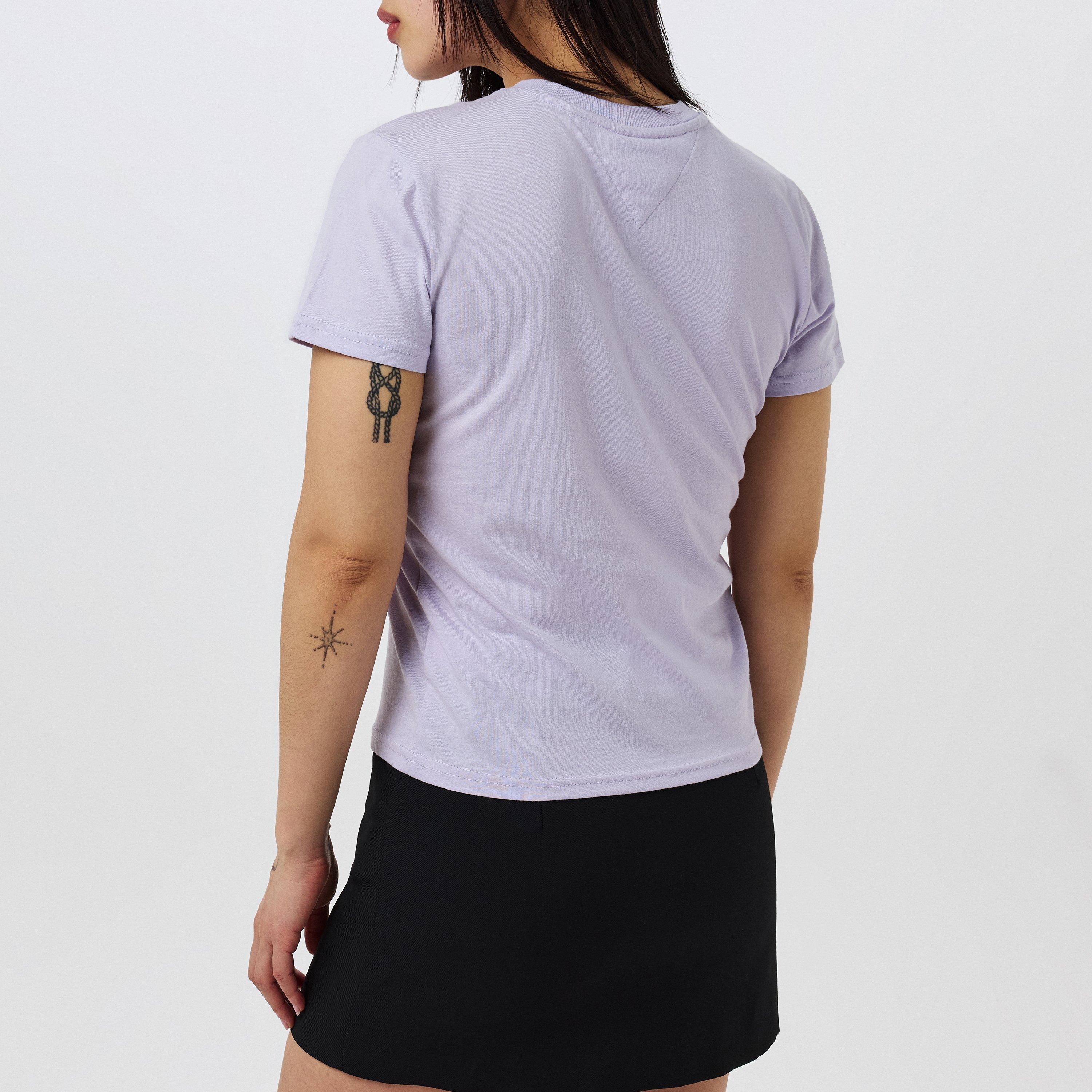 Lavender Flower - Tommy Jeans - Women's Essentials New York Logo Regular Fit T-Shirt - 4
