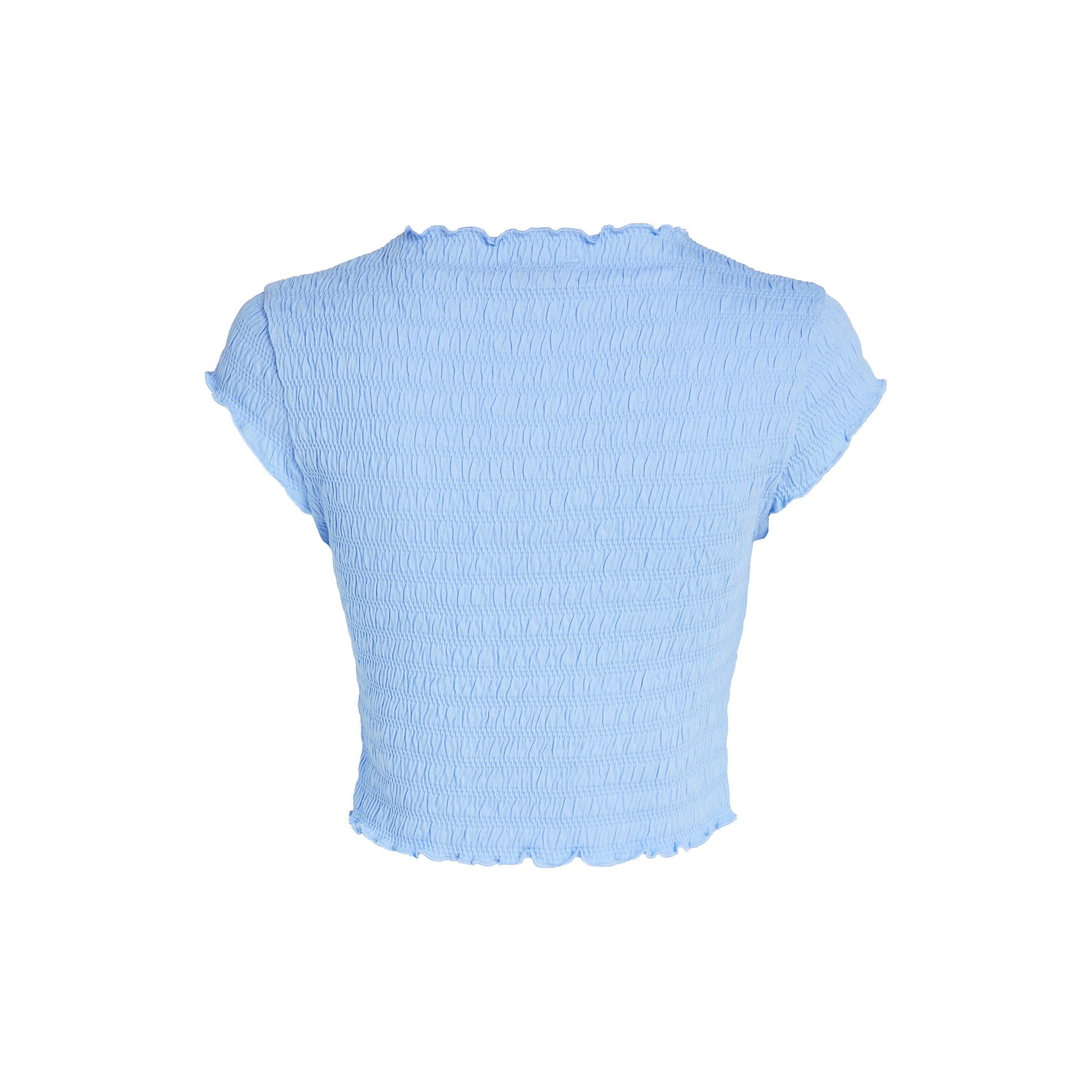 Moderate Blue - Tommy Jeans - Women's Smock Slim Fit T-Shirt - 6