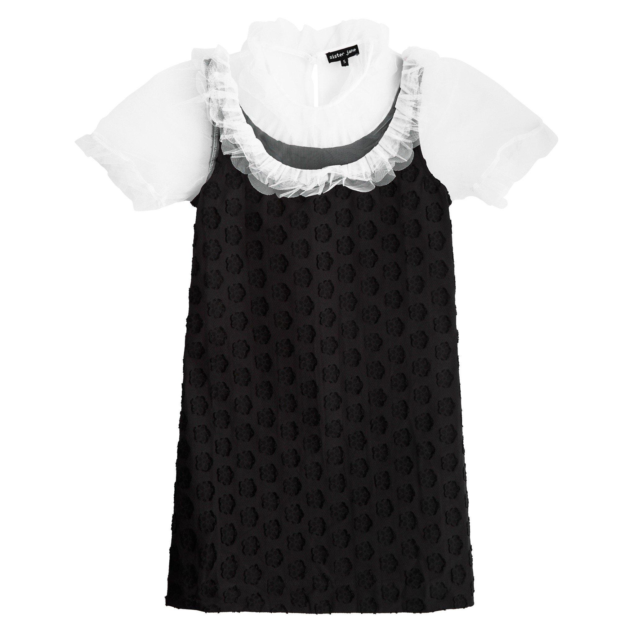 BLACK AND WHITE - Sister Jane - SD Mara Jacquard Mini Dress