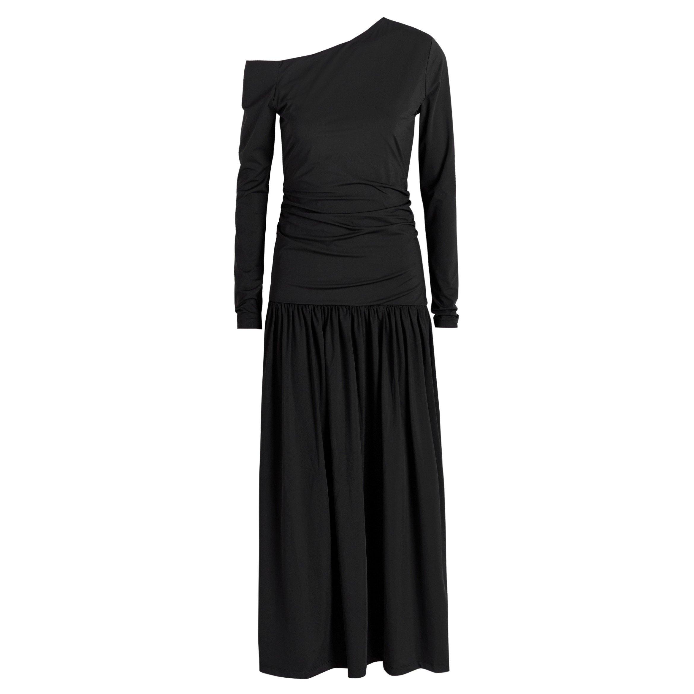 BLACK - Rohe - ASYMMETRICAL JERSEY DRESS