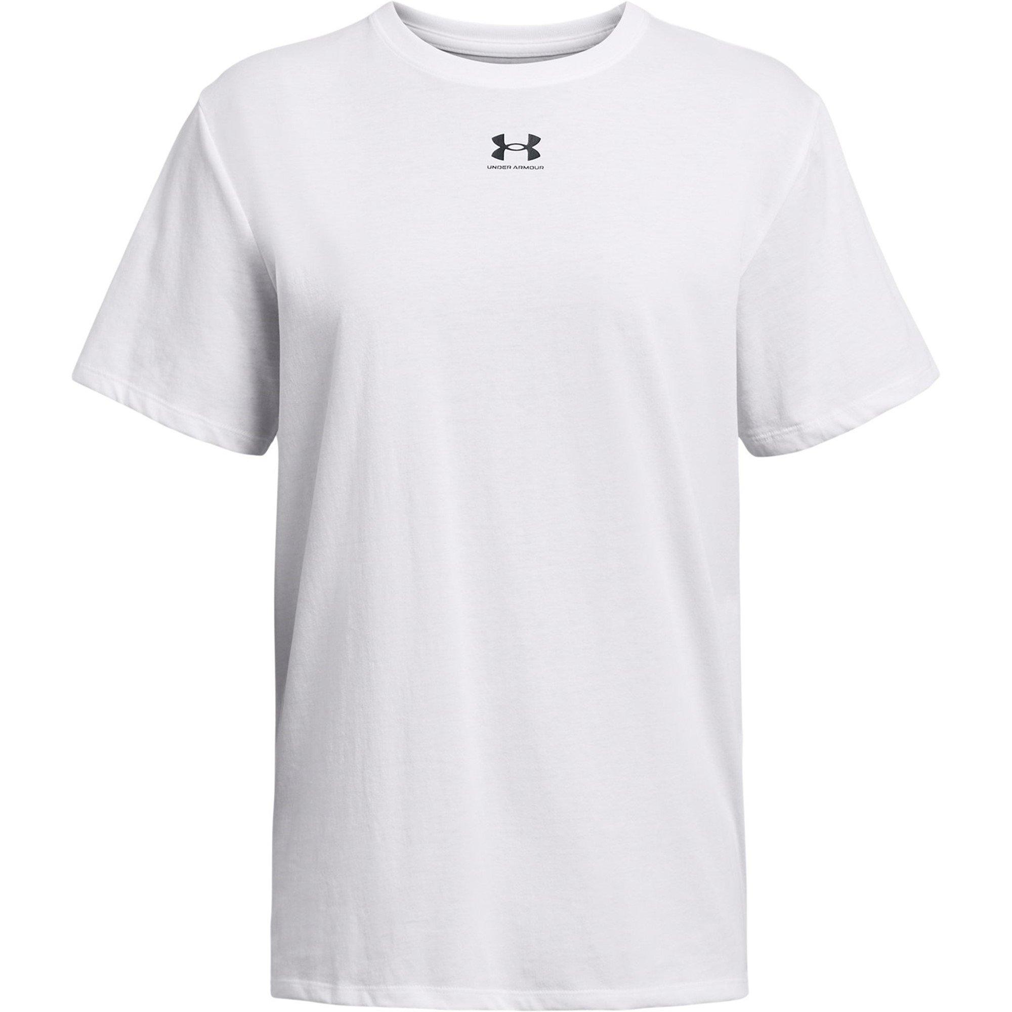 Blanco/Negro - Under Armour - Women's Campus Oversized Short-Sleeve T-Shirt - 1