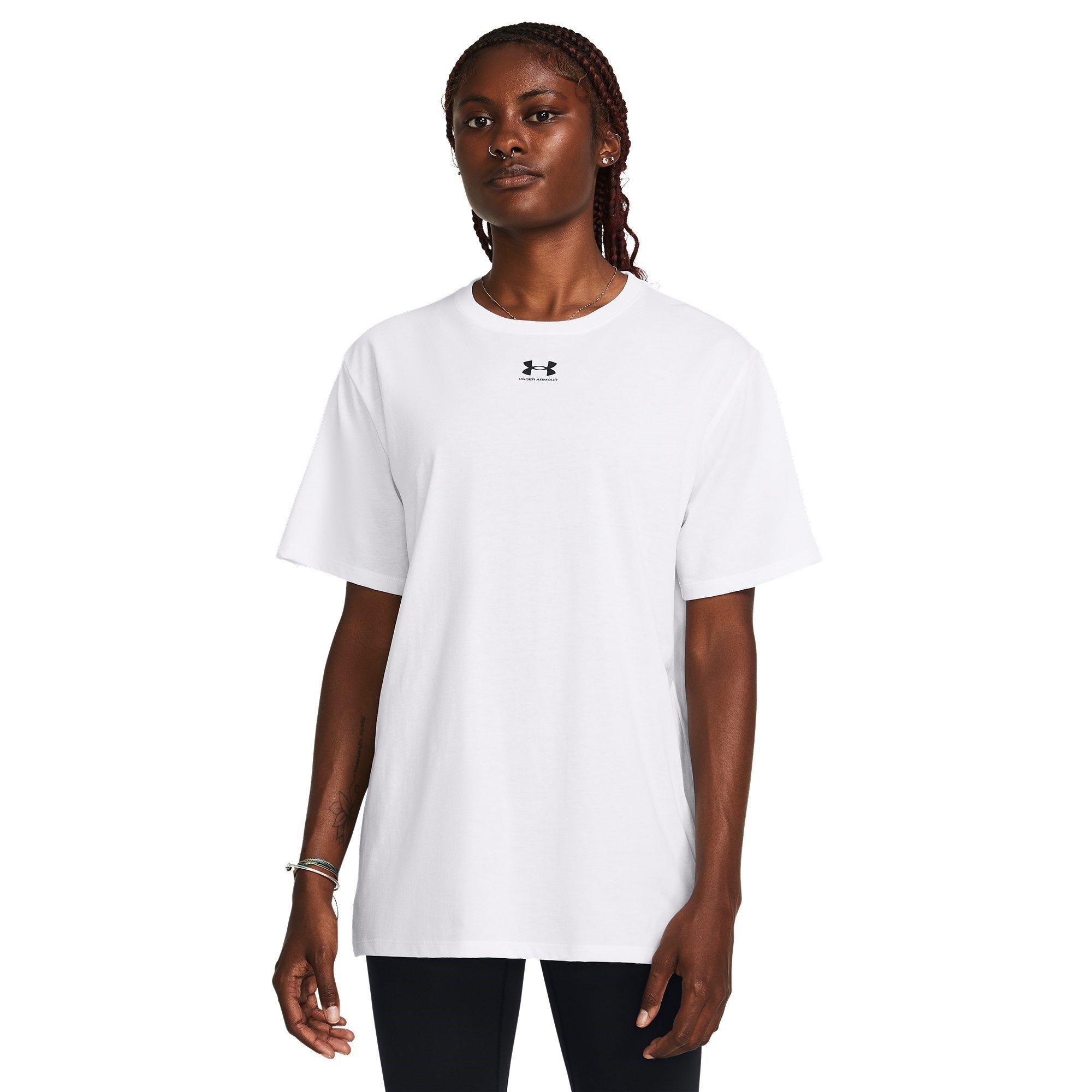 Branco/Preto - Under Armour - Campus Oversized Short-Sleeve T-Shirt - 2