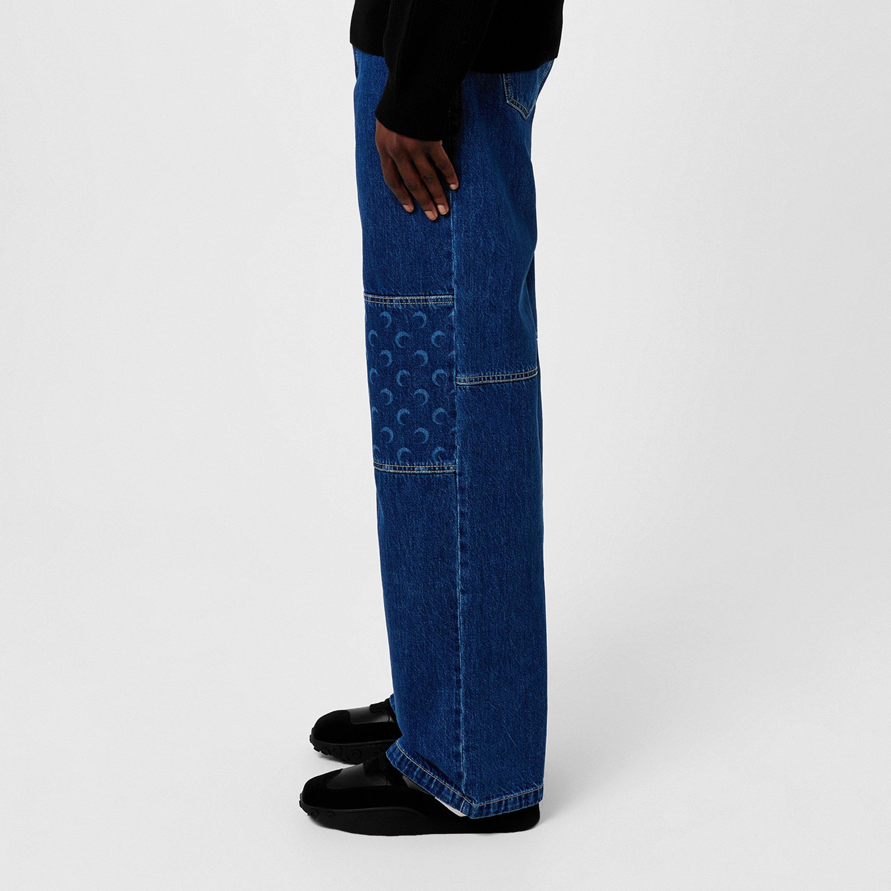 Blue - Marine Serre - Straight Leg Jeans - 2