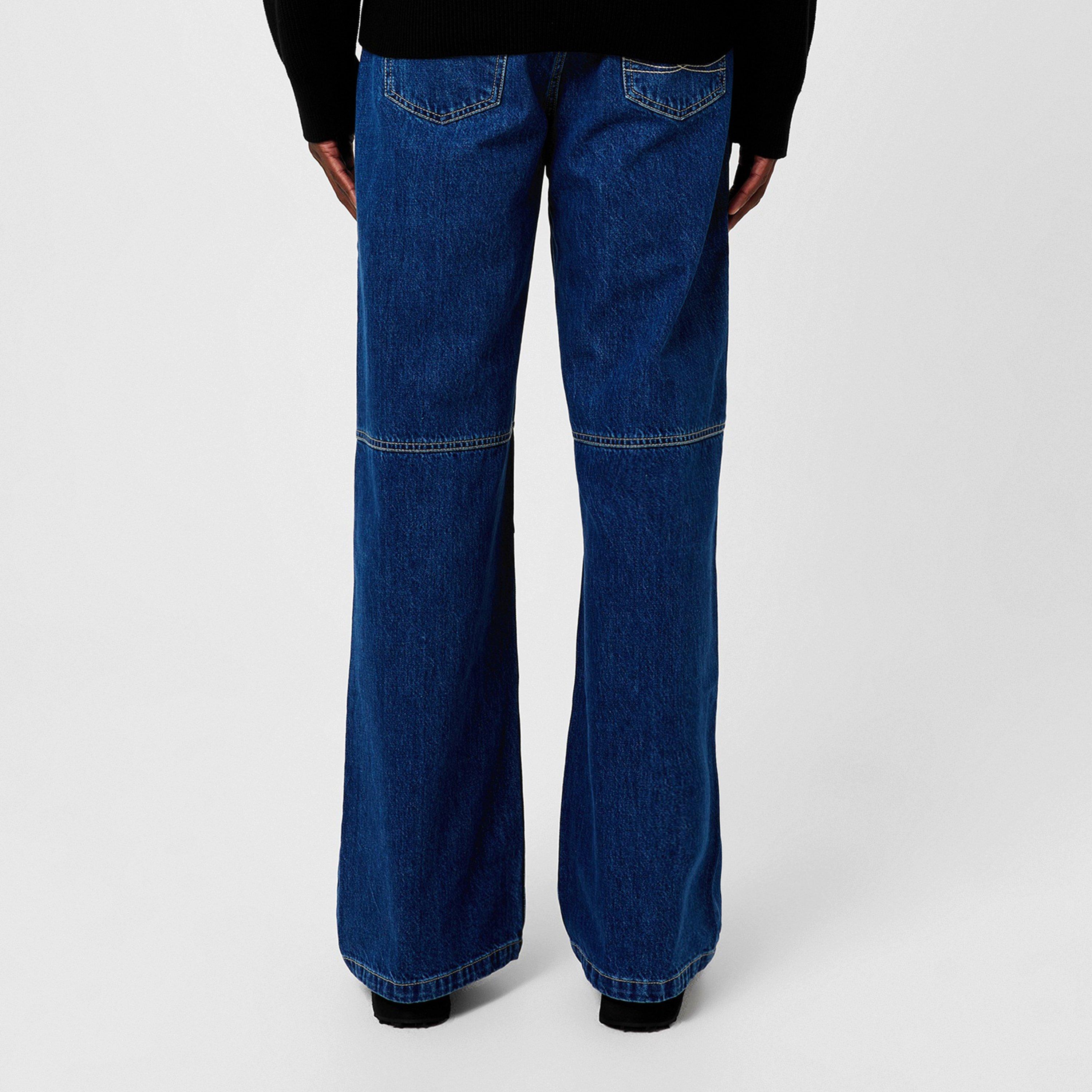Blue - Marine Serre - Straight Leg Jeans - 3