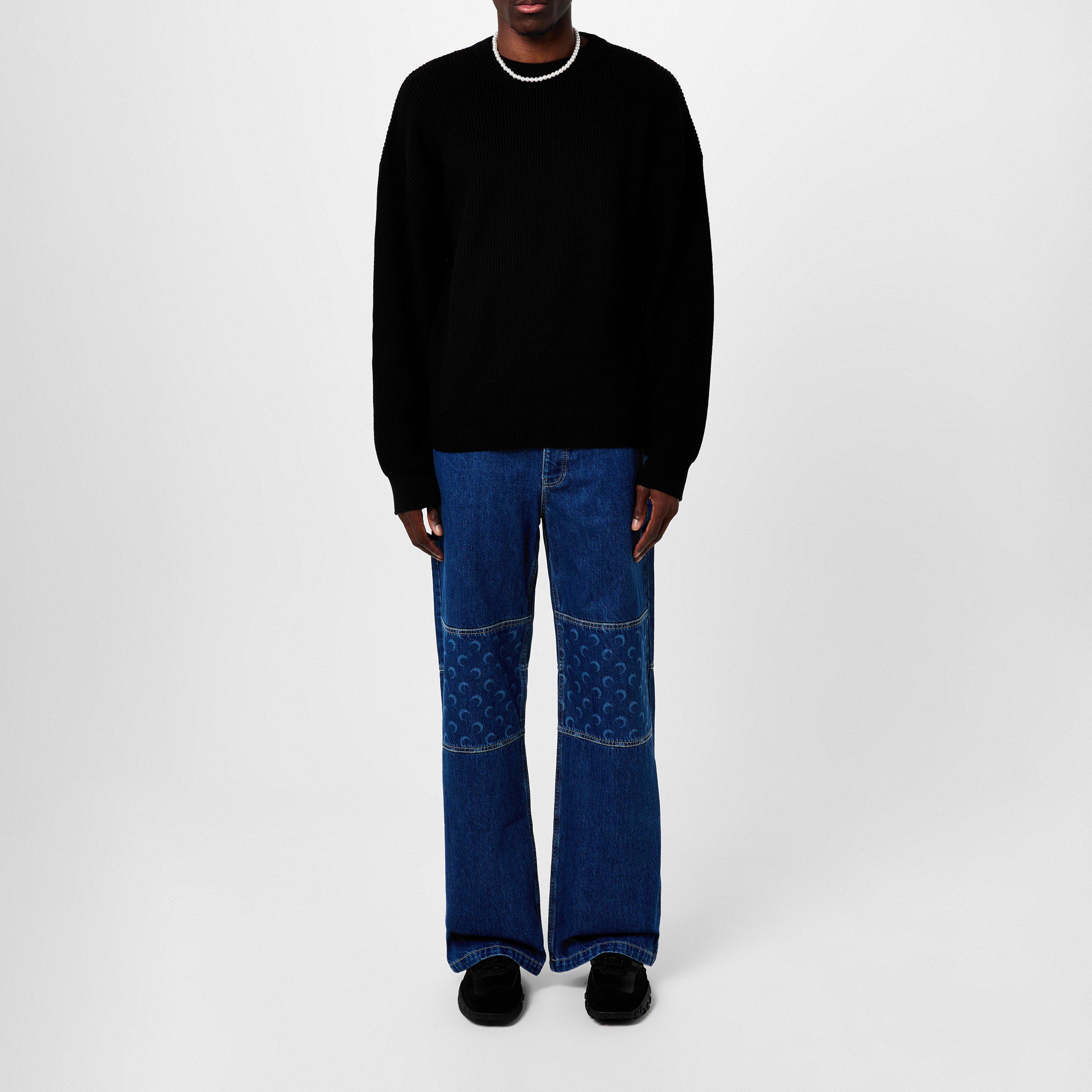 Blue - Marine Serre - Straight Leg Jeans - 4