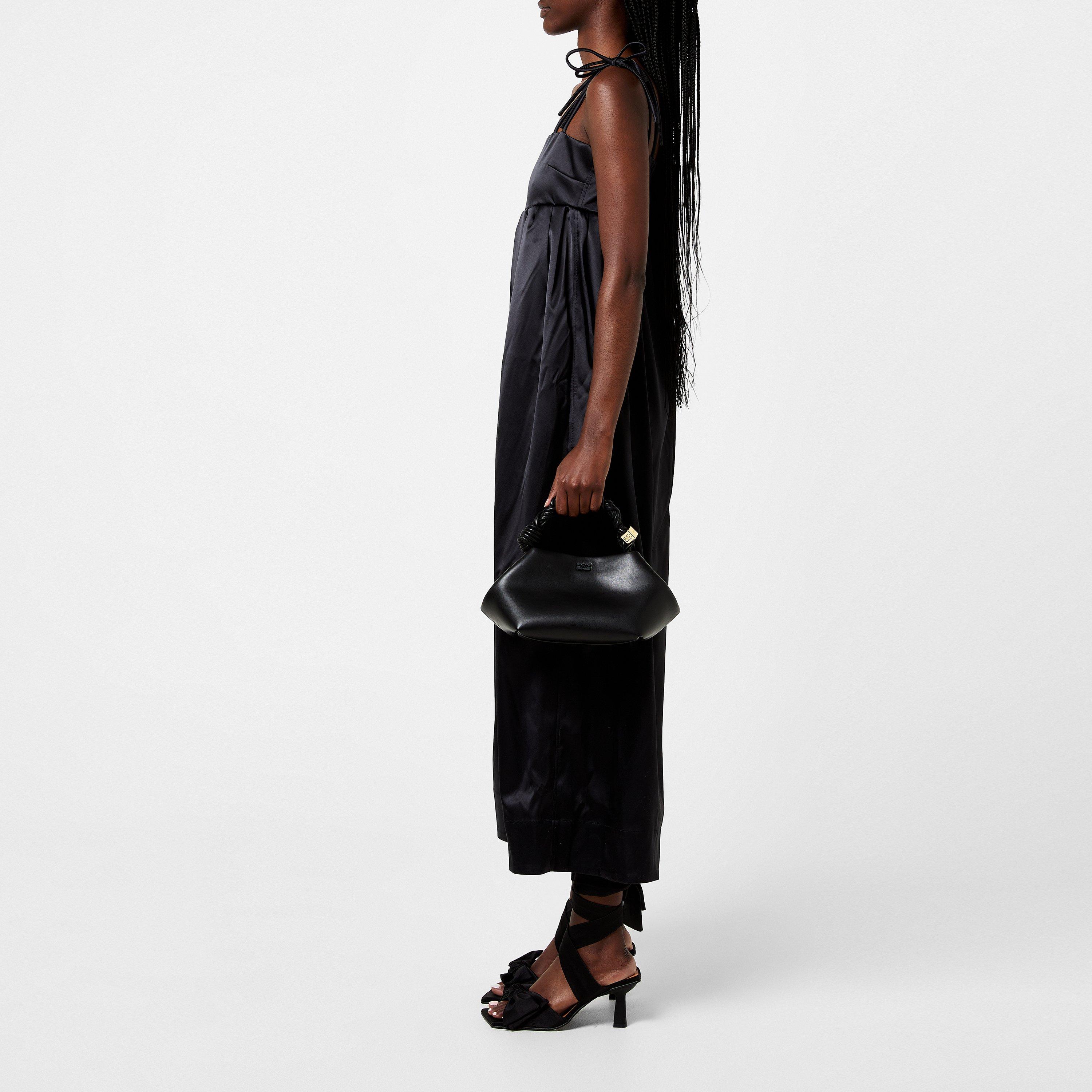 Black - Ganni - Satin Dress - 2