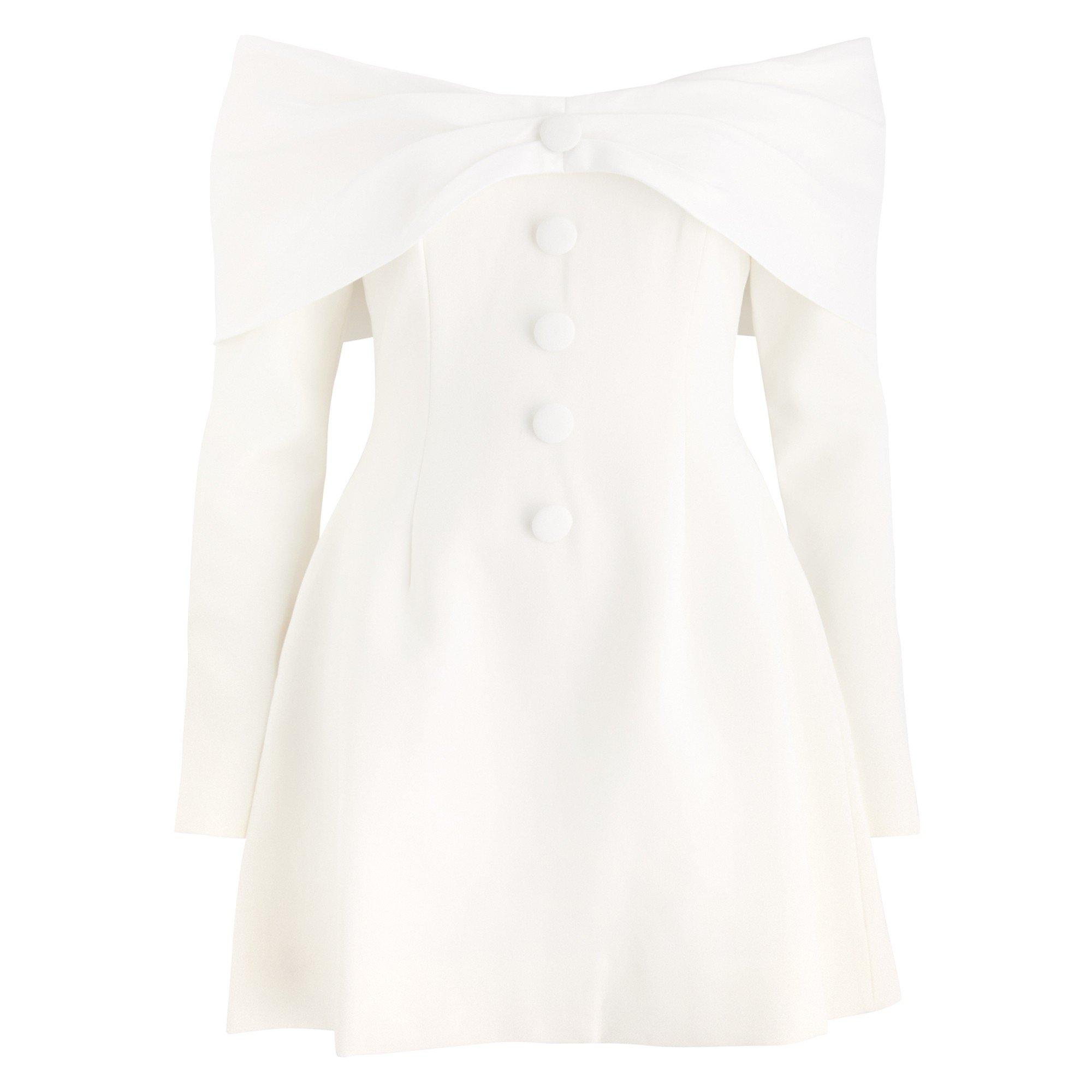 WHITE - Odd Muse - SD Muse Bow Mini Dress