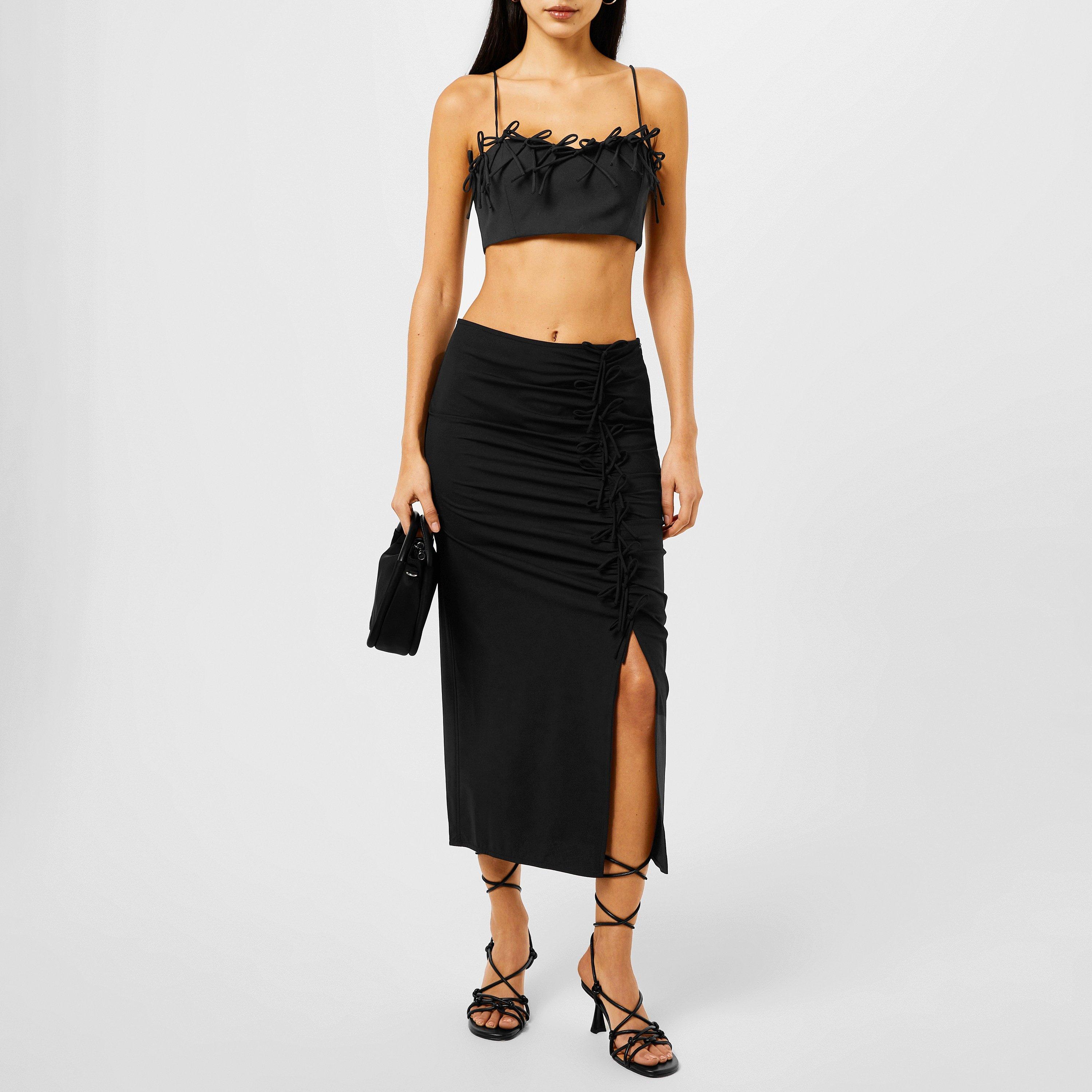 Black - Ganni - Bow Bralette - 2