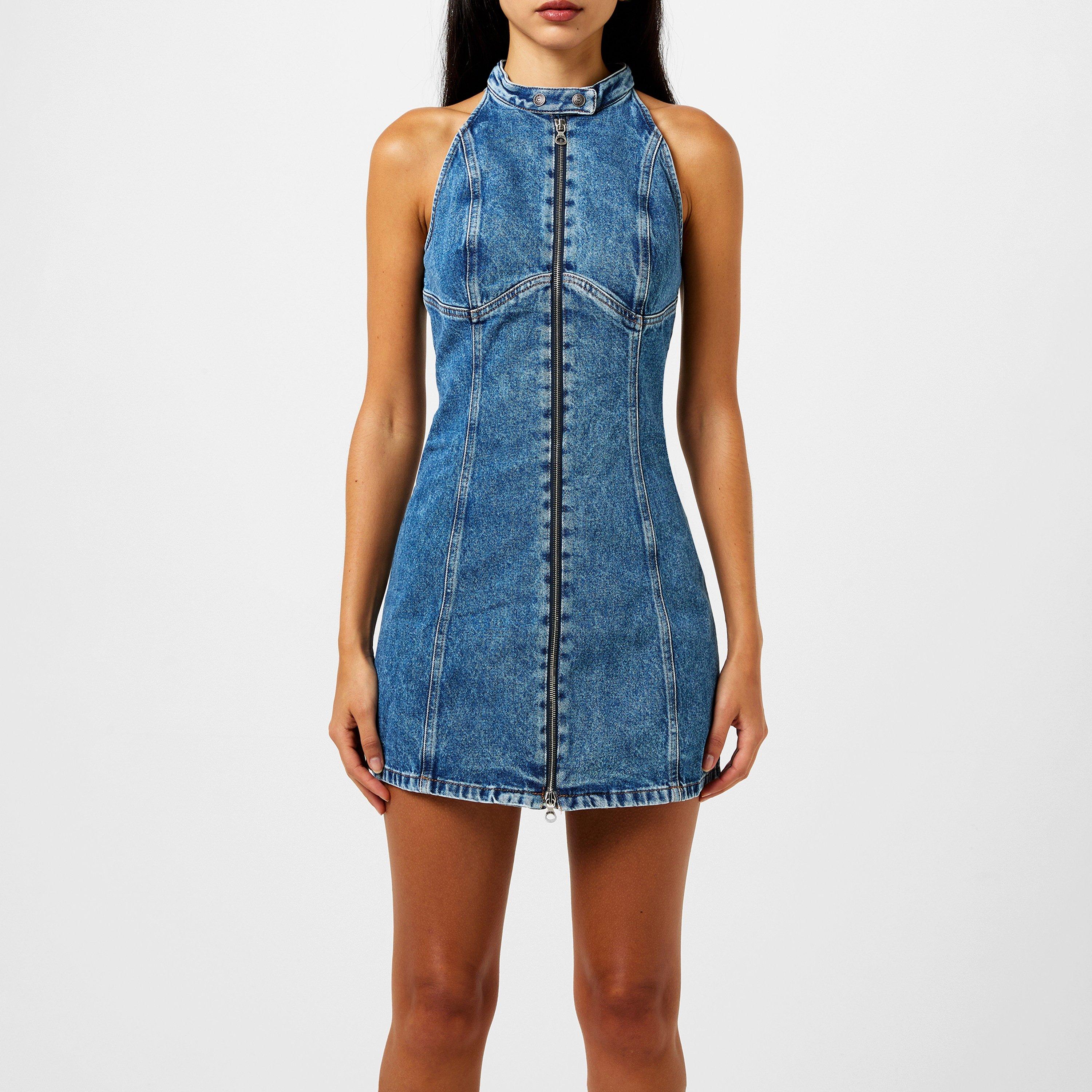 Diesel De Lulu Short Dress - Denim - Size 10