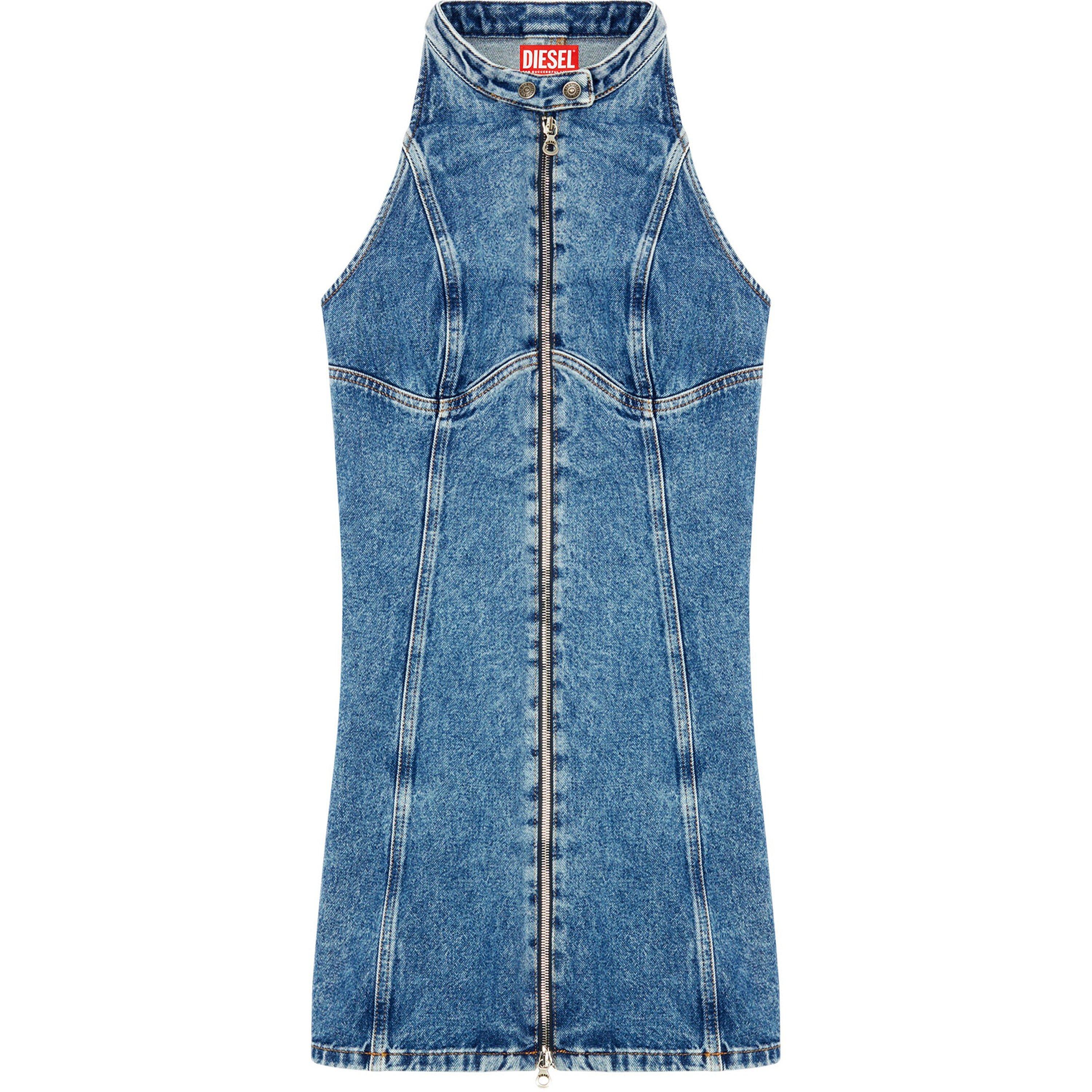 applique dress Indigo Floral Applique Dress L