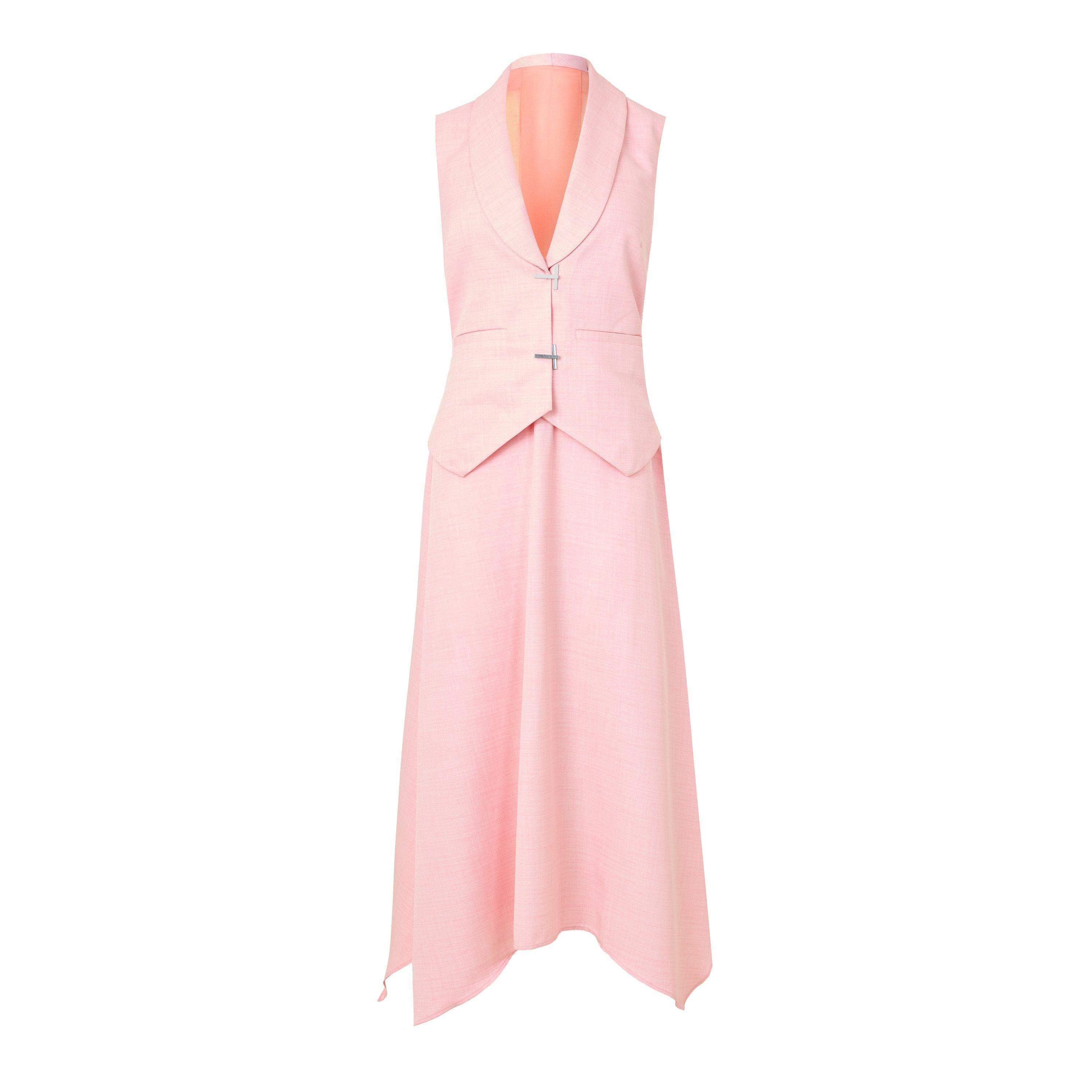 LIGHT PINK - Stine Goya - Women's SD Tailored Handkerchief A-Line Dress - 1