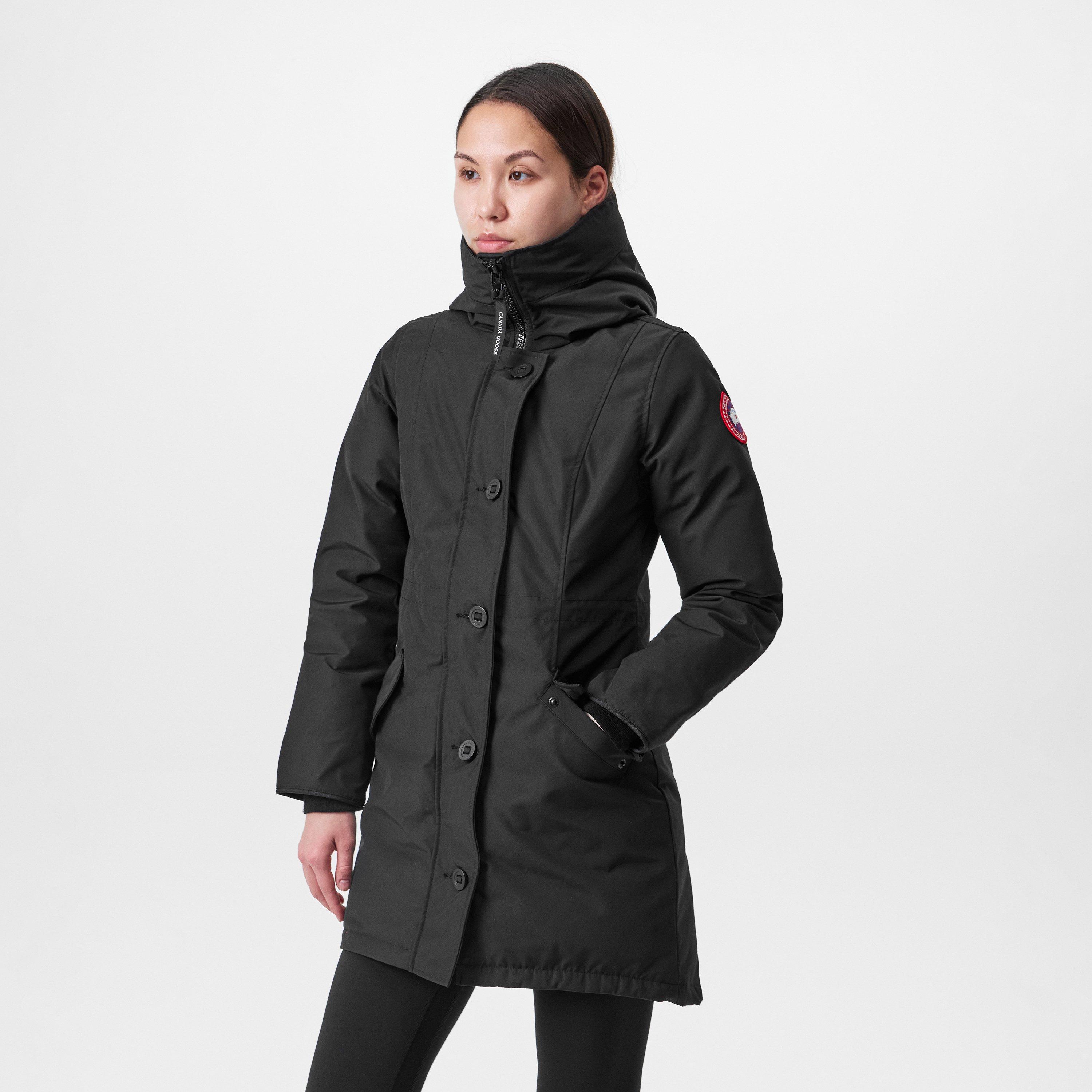Black/Black 61 - Canada Goose - Women's Shelburne Water Resistant Arctic Tech Duck Down Mid-Length Hooded Parka - 3