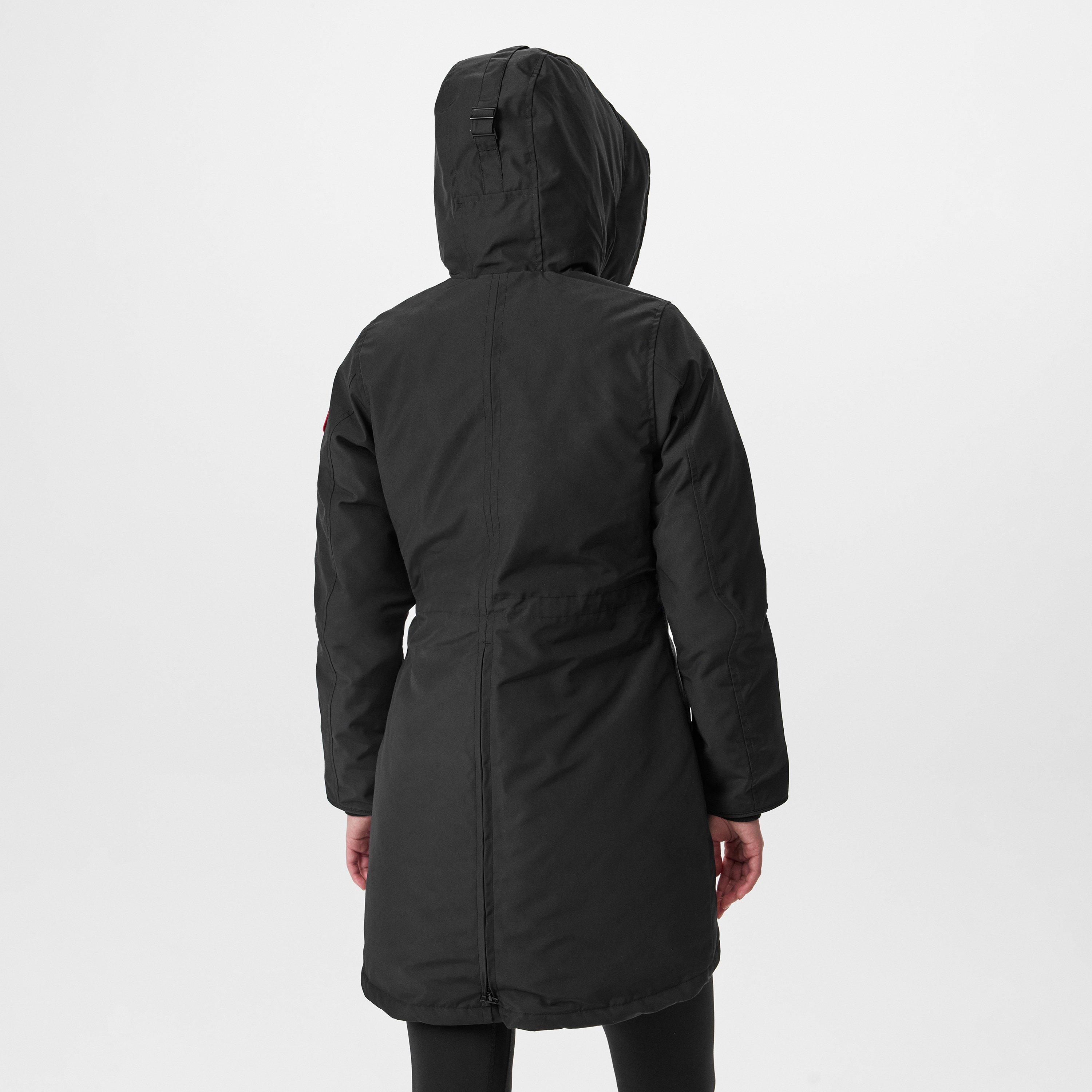 Black/Black 61 - Canada Goose - Women's Shelburne Water Resistant Arctic Tech Duck Down Mid-Length Hooded Parka - 4