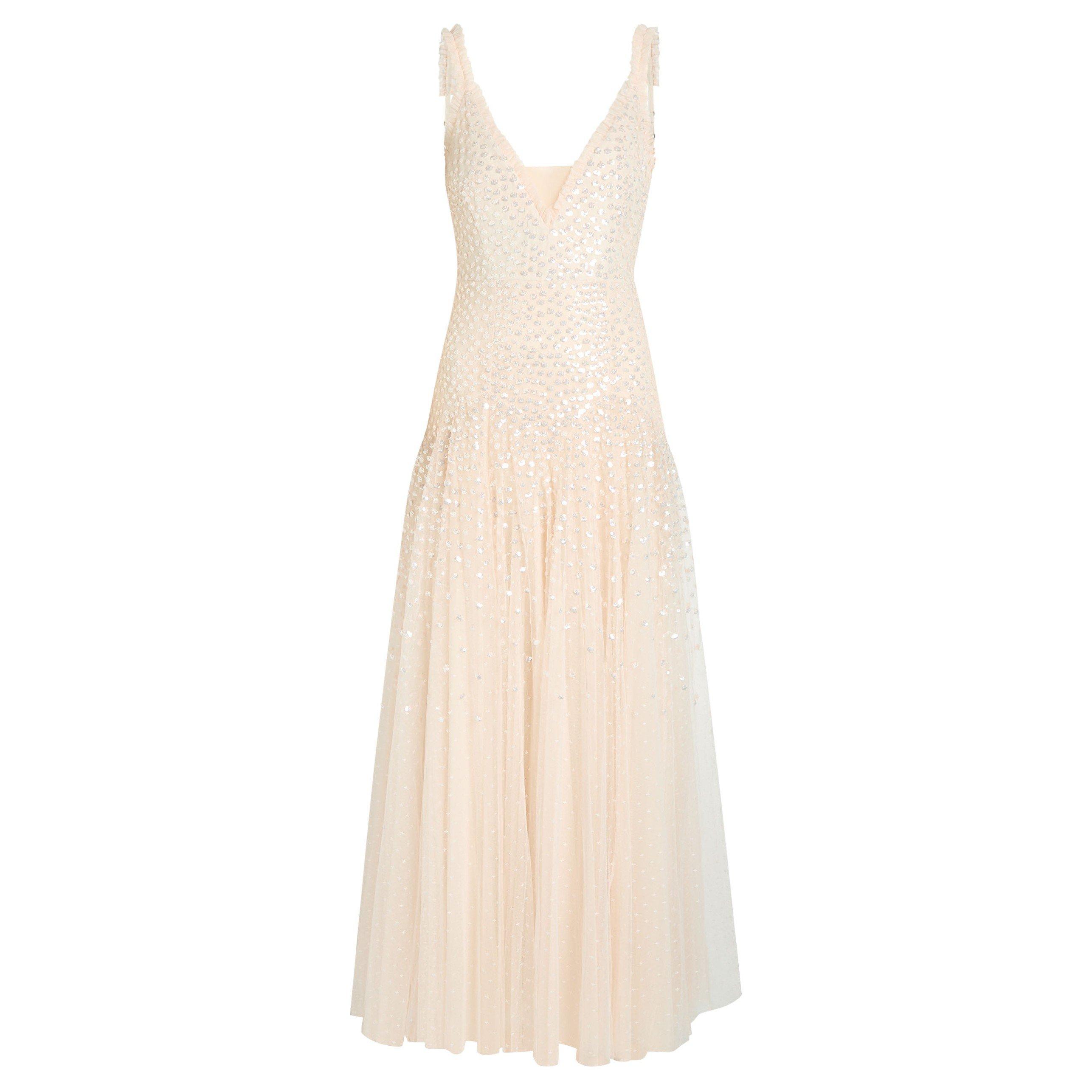 CREAM - Needle and Thread - LD STRAPPY SEQUIN CASCADE CAMI