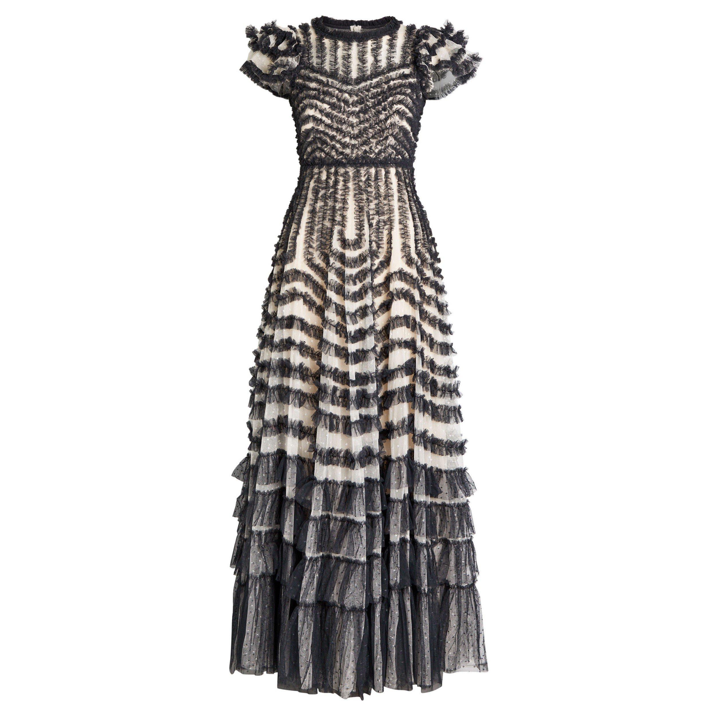 BLACK AND OTHER - Needle and Thread - LD LA VIE EN ROSE ROUND NECK S
