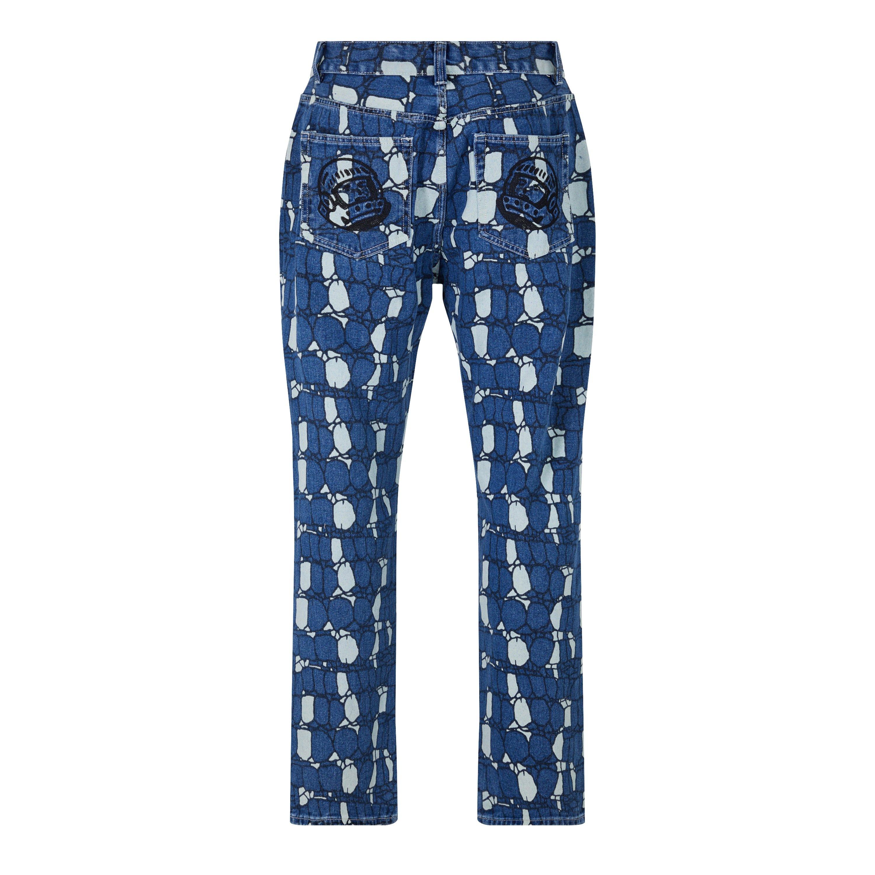 Blue - Billionaire Boys Club - Men's Gator Camo Straight Leg Jeans - 5