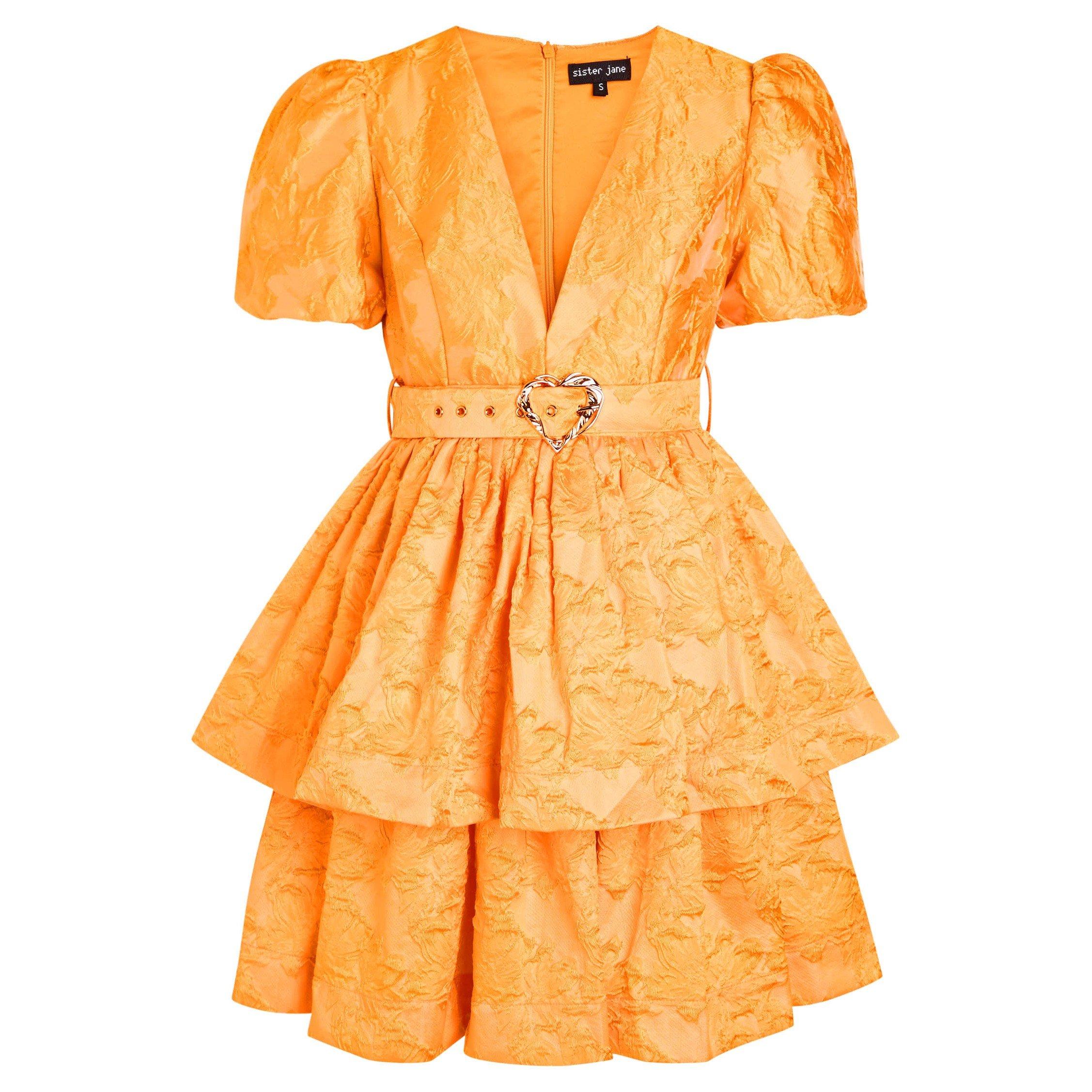 YELLOW - Sister Jane - SD Sol Jacquard Mini Dress