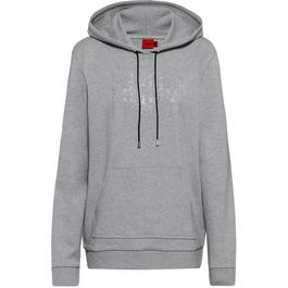 Hugo fine-knit front-zip hoodie