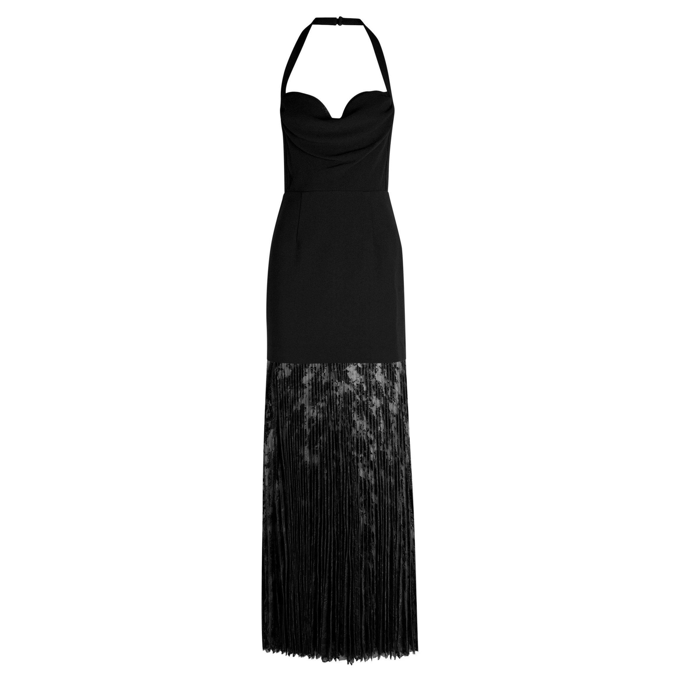 BLACK - Rebecca Vallance - Women's Milena Halter Neck Ball Gown