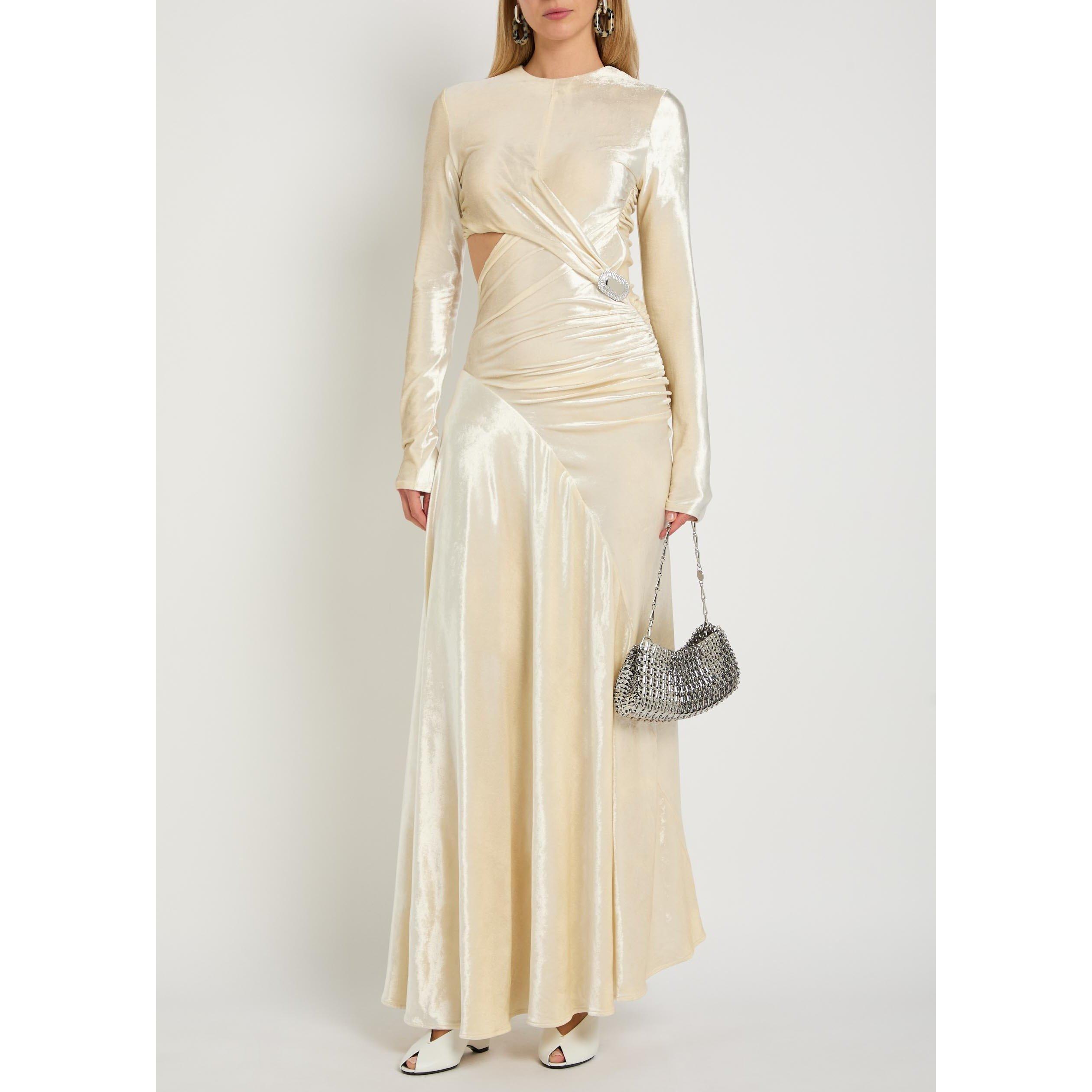 BEIGE - Rabanne - EMBELLISHED GOWN - 5