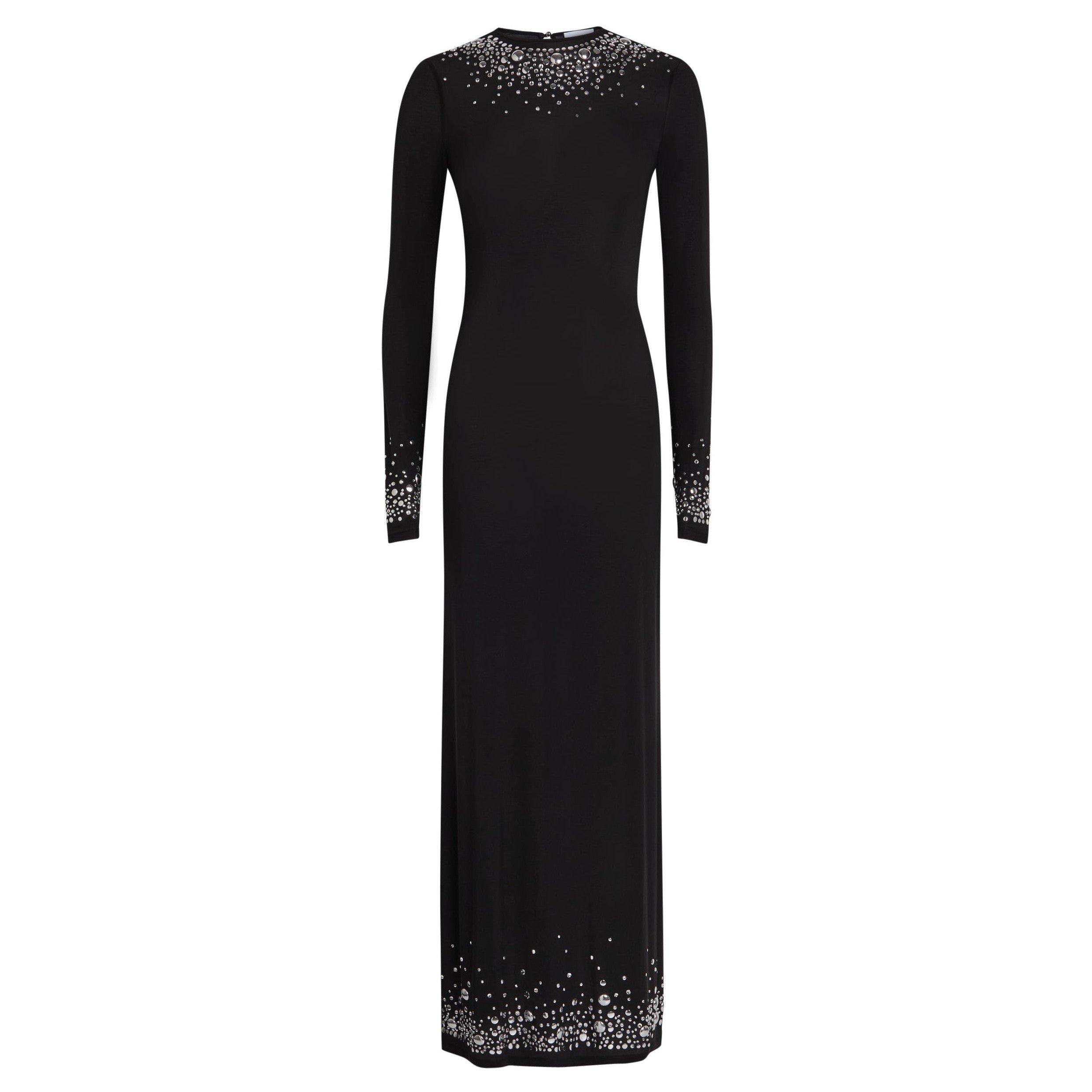 BLACK - Rabanne - LS EMBELLISHED DETAIL DRESS - 1