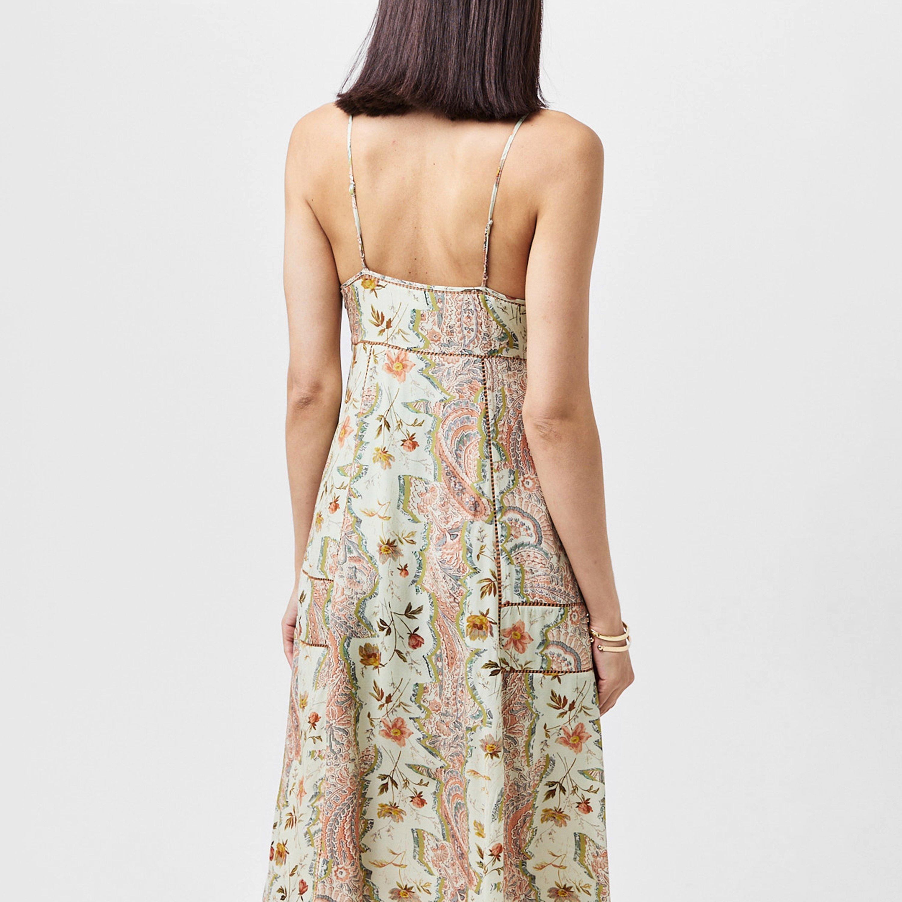 Spring Green - AllSaints - Women's Dahlia Cascade Slip Dress - 3