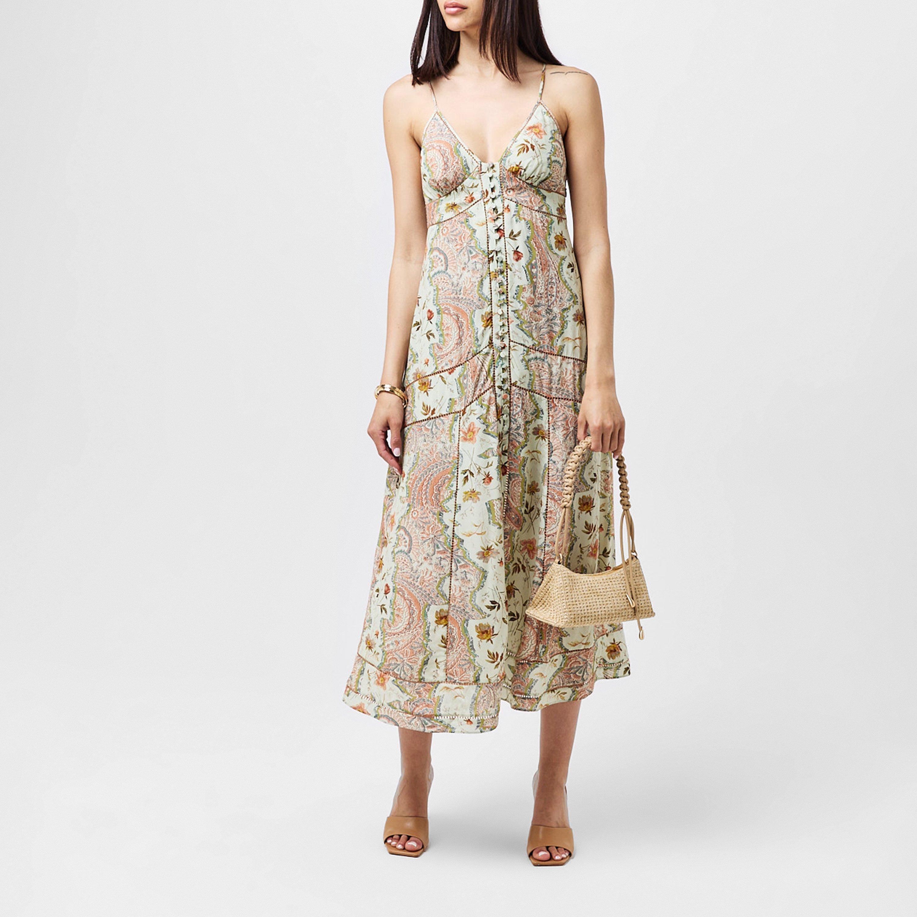 Spring Green - AllSaints - Women's Dahlia Cascade Slip Dress - 5