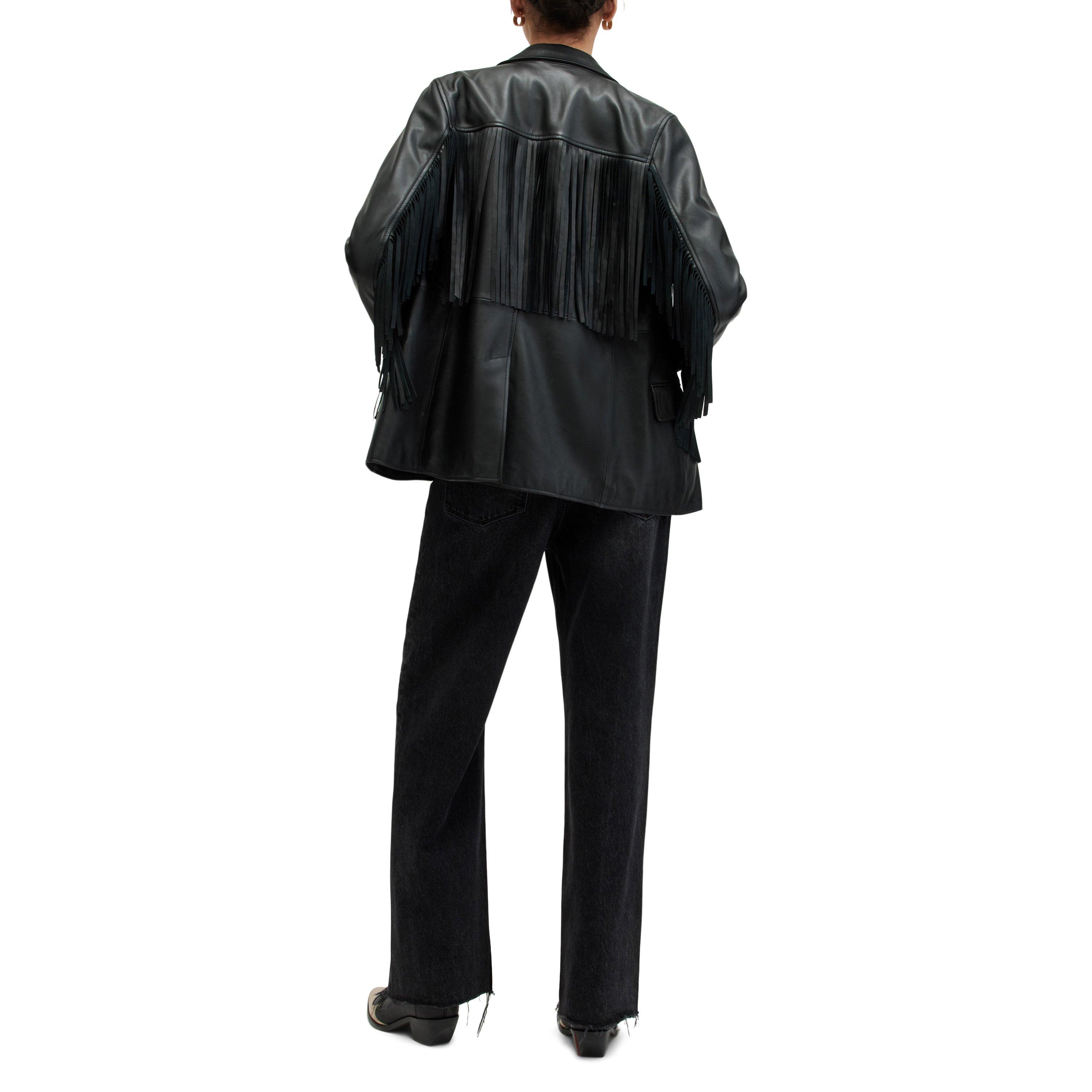 Washed Black - AllSaints - Blake Washed Wide-Leg Jeans - 4