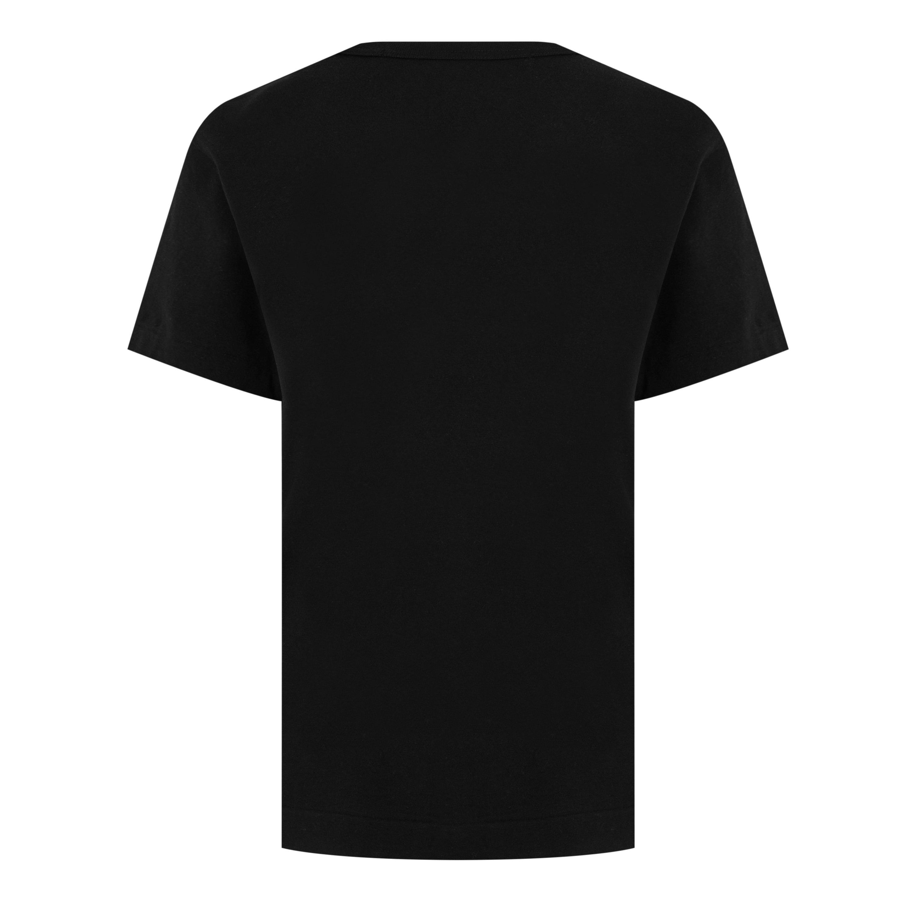 Black -1 - Comme des Garcons PLAY - Horizontal Heart T-Shirt - 6