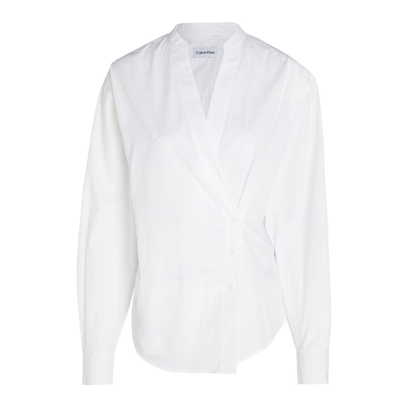 Bright White - Calvin Klein - Wrap Shirt - 2