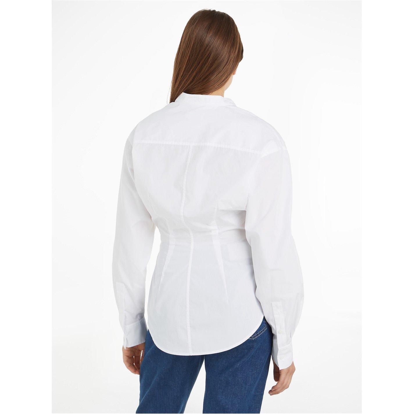 Bright White - Calvin Klein - Wrap Shirt - 3
