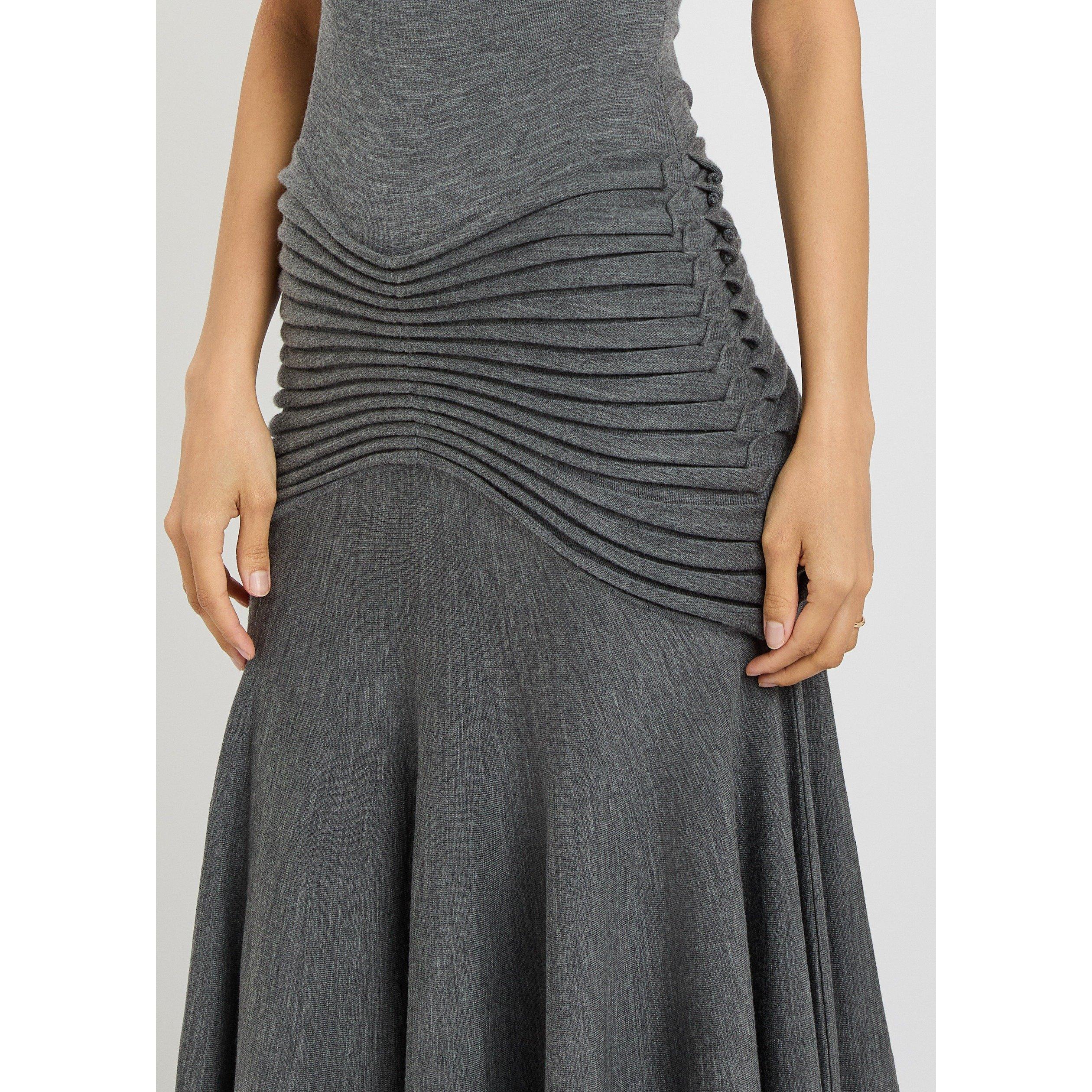 DARK GREY - Alaia - SCULPTING DRESS - 4