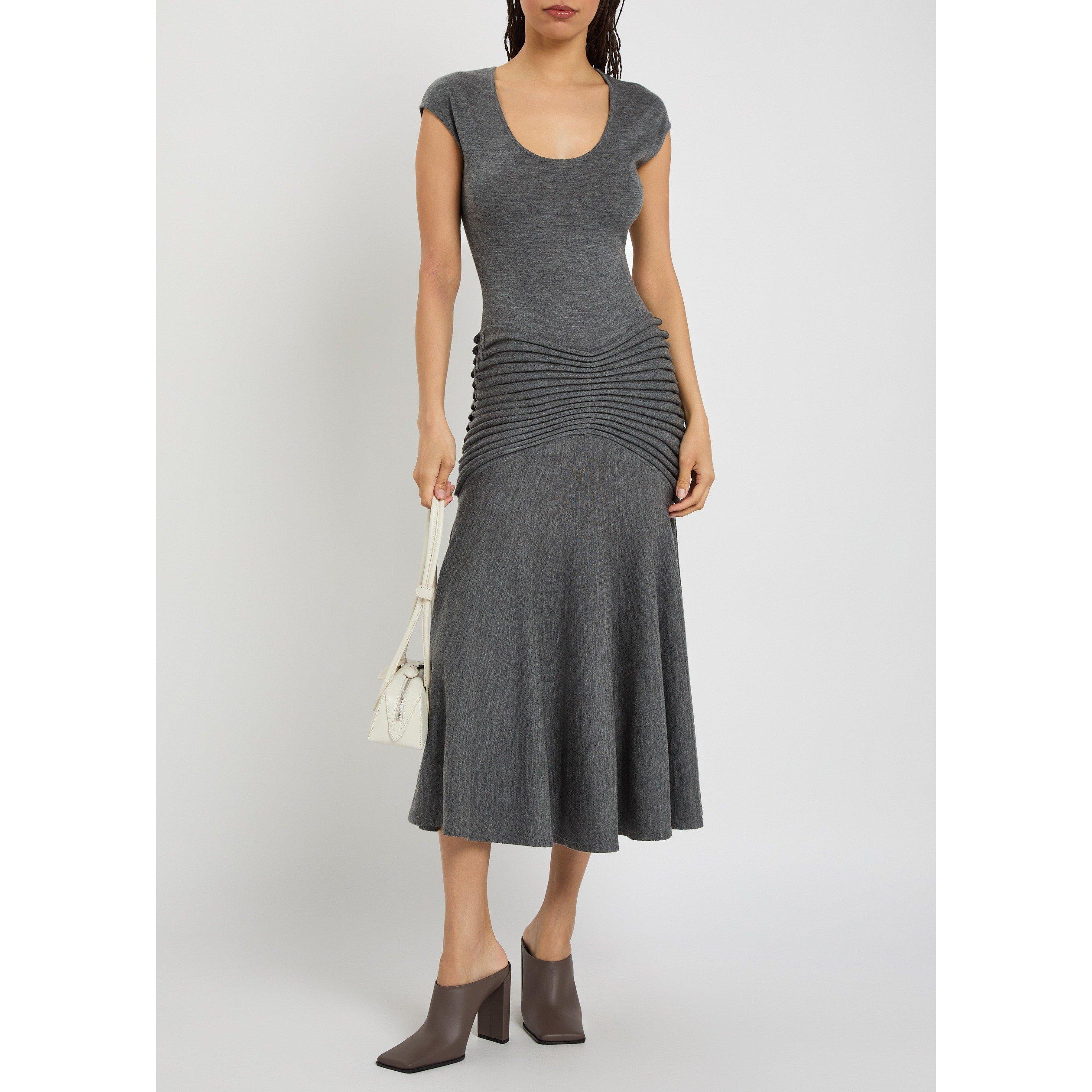 DARK GREY - Alaia - SCULPTING DRESS - 5
