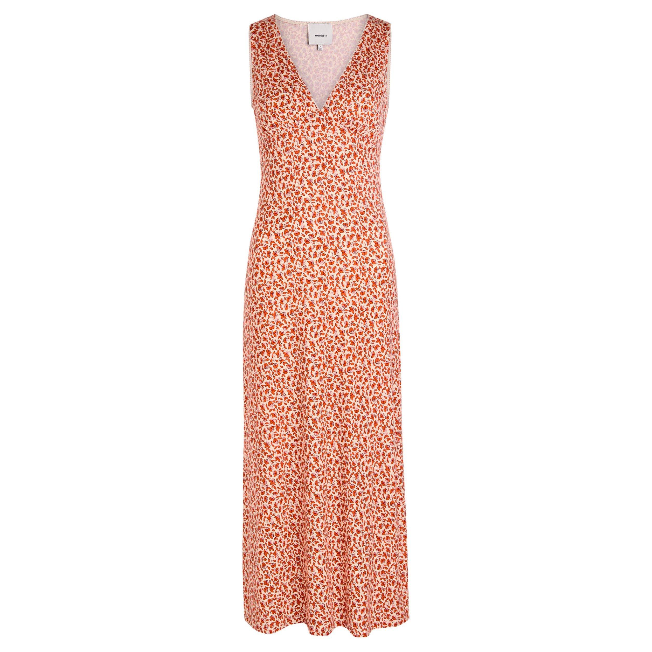 PINK AND OTHER - Reformation - Women's Brayden Floral Lyocell Slim-Fit Maxi Dress