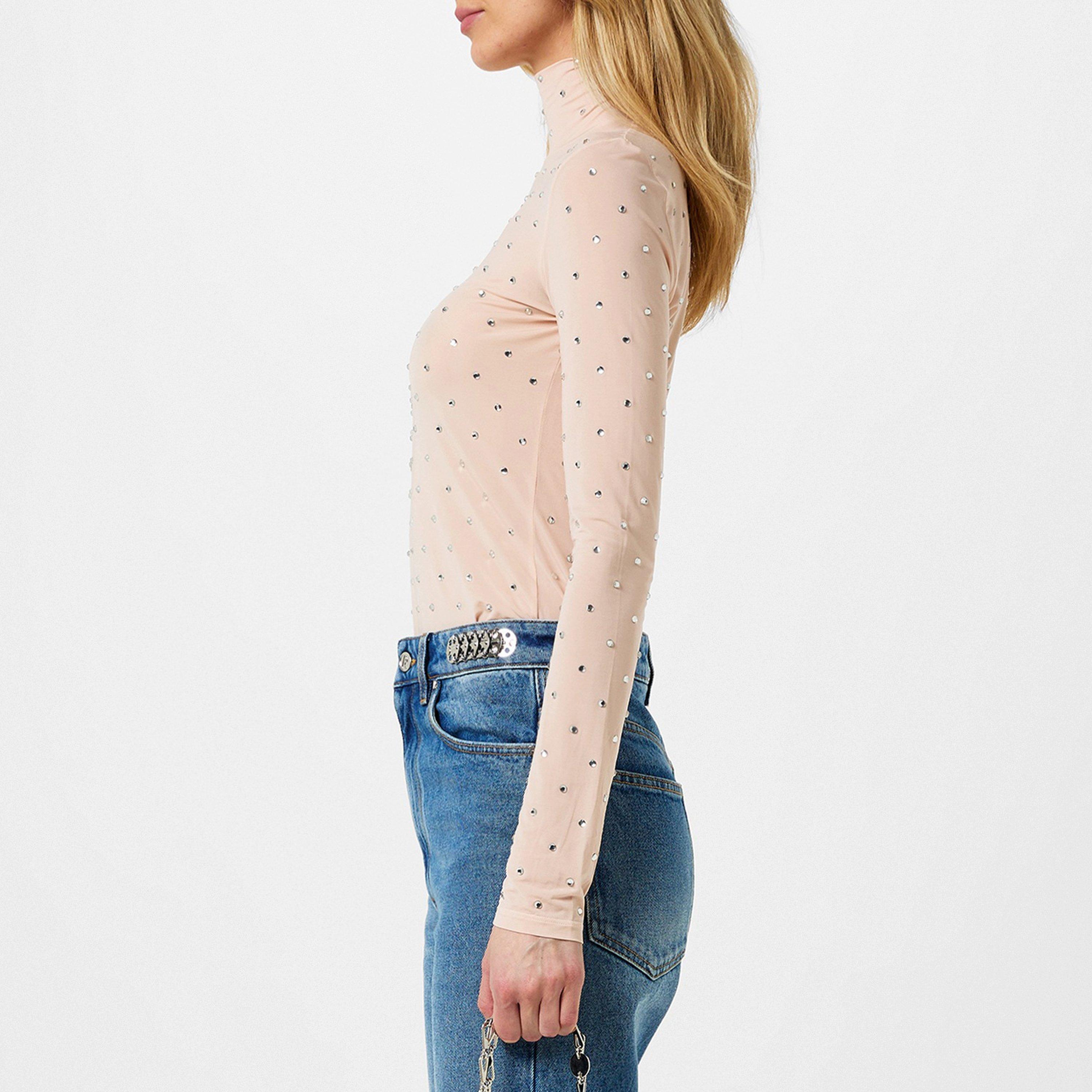 Chair - Rabanne - Women's Crystal Long-Sleeve T-Shirt - 2