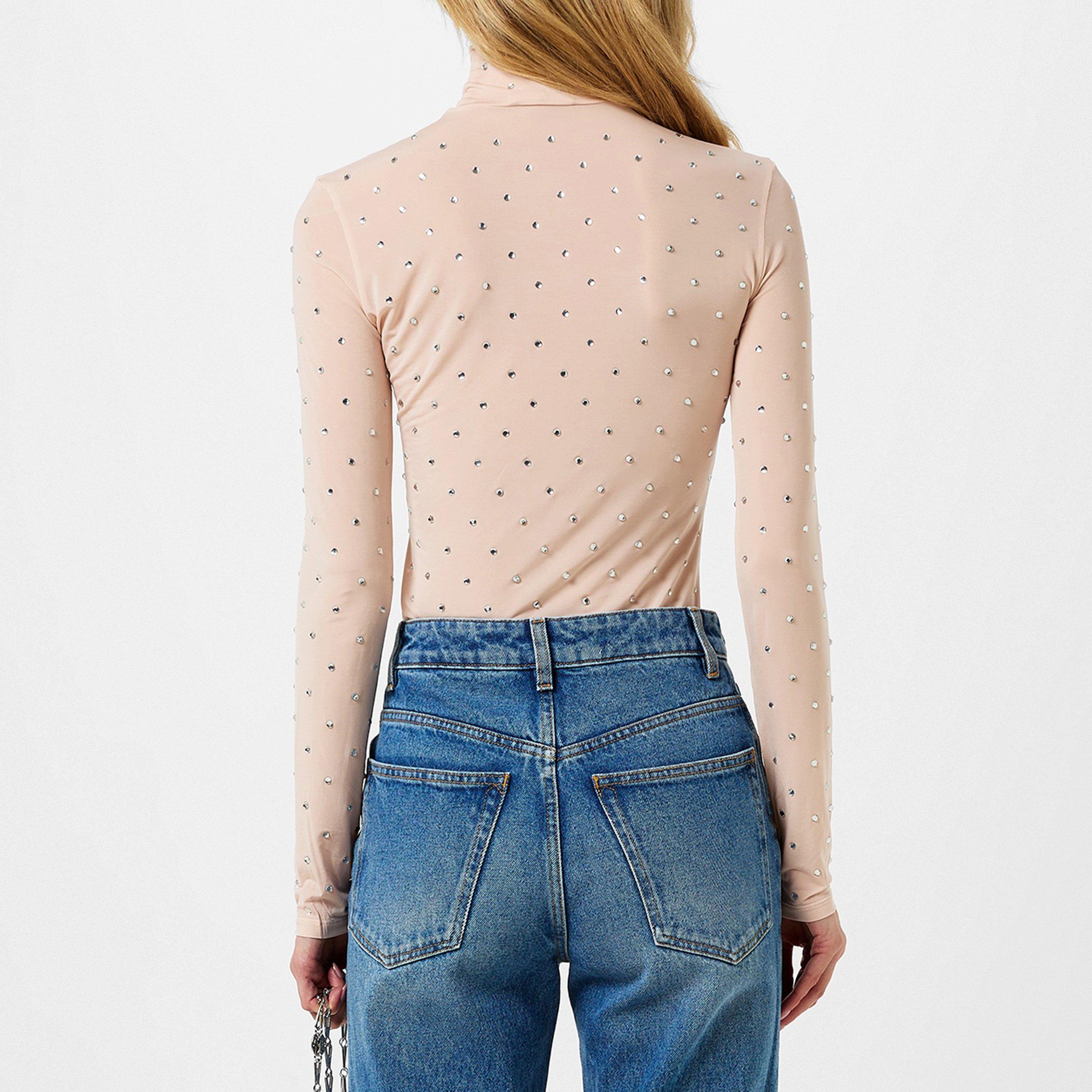 Chair - Rabanne - Women's Crystal Long-Sleeve T-Shirt - 3