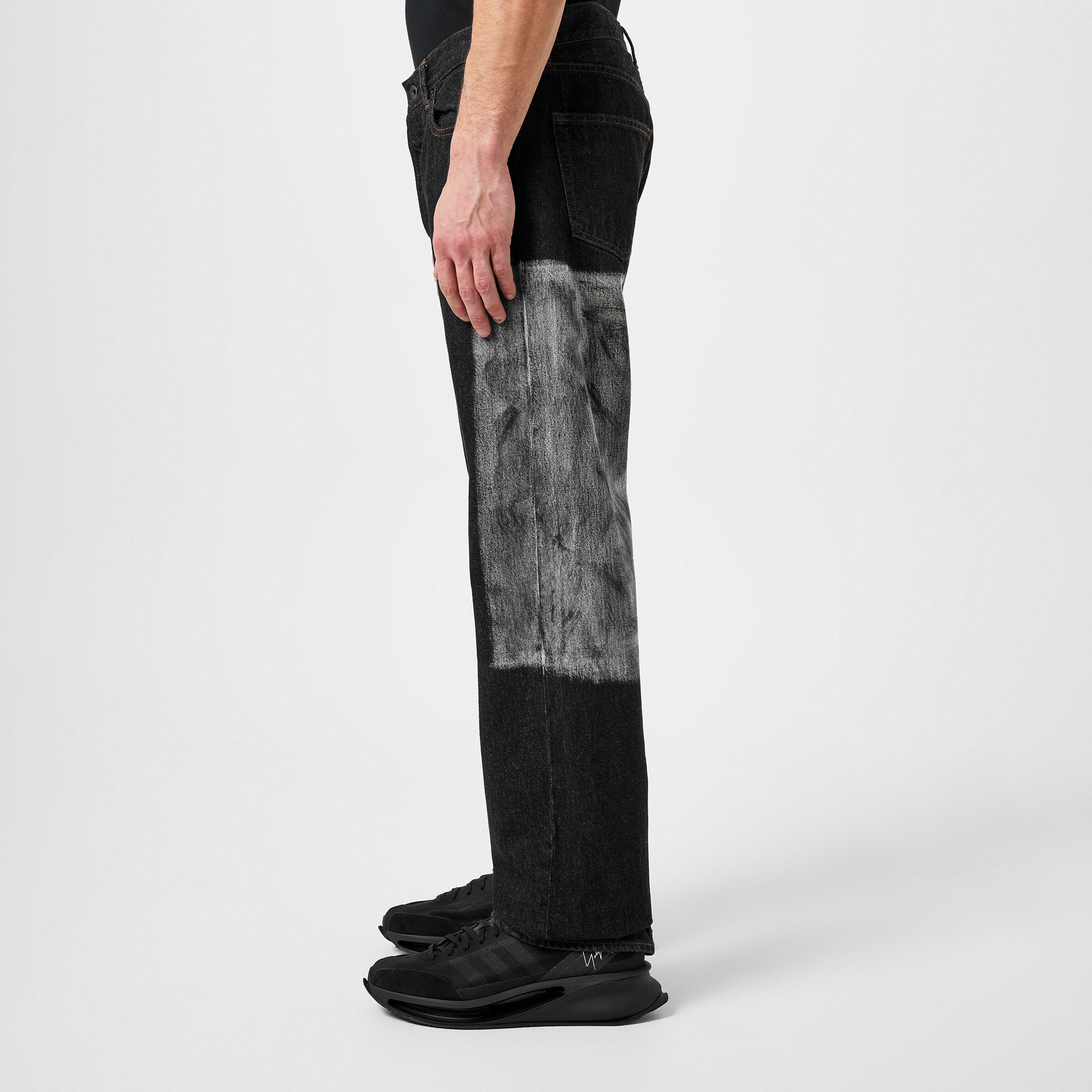 Black - Yohji Yamamoto - Patchwork Denim Jeans - 2