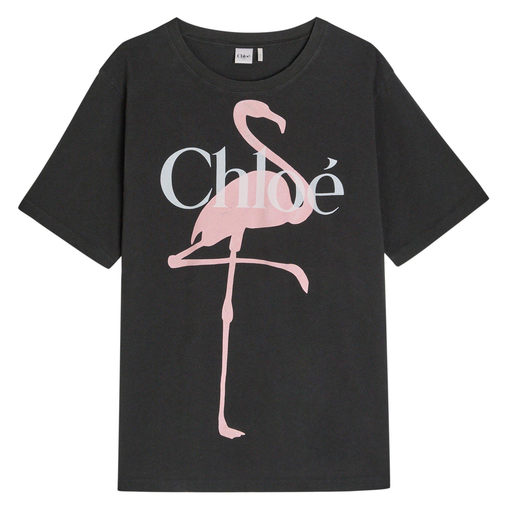 BLACK AND OTHER - Chloe - LARGE FLAMINGO TSHIRT - 1
