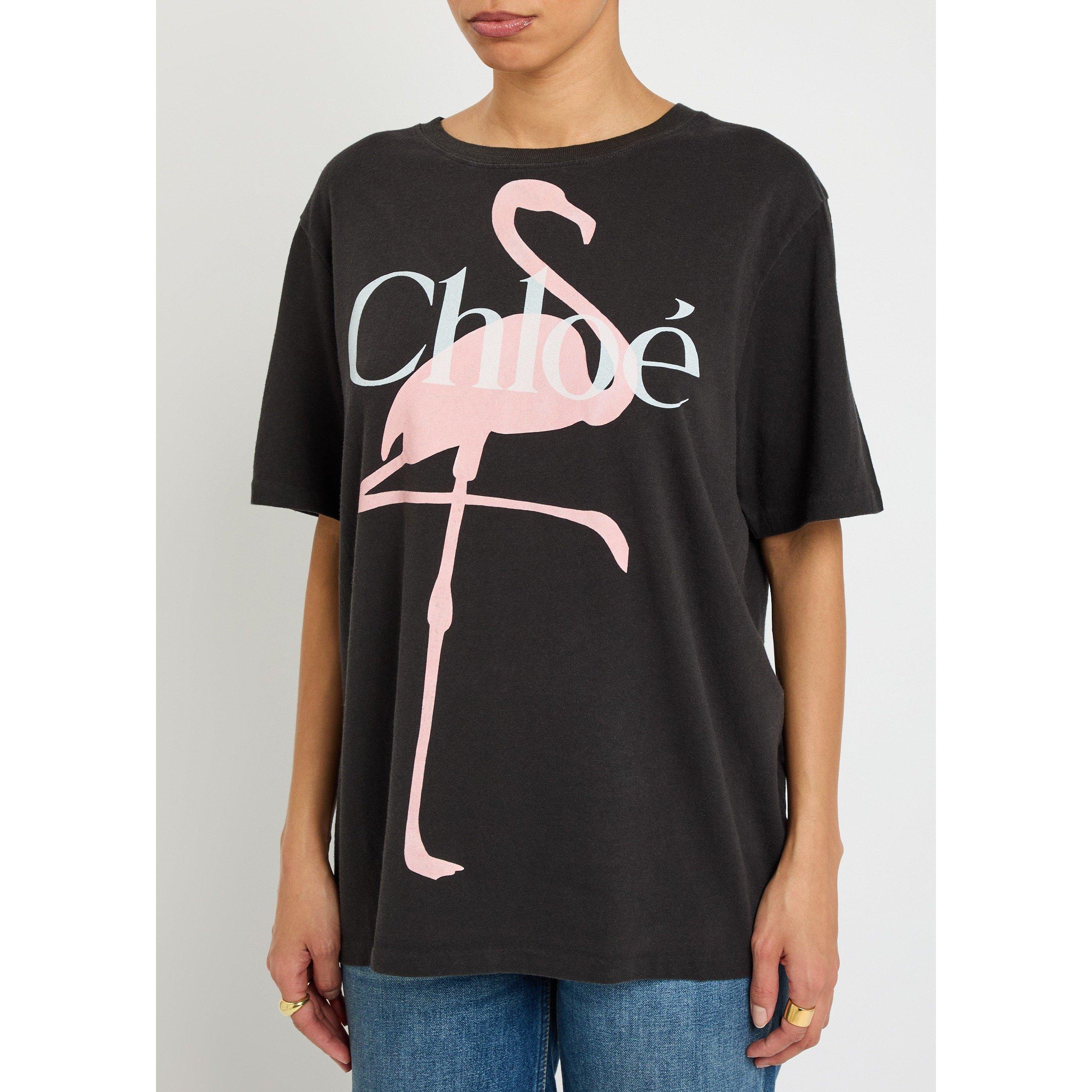 BLACK AND OTHER - Chloe - LARGE FLAMINGO TSHIRT - 2