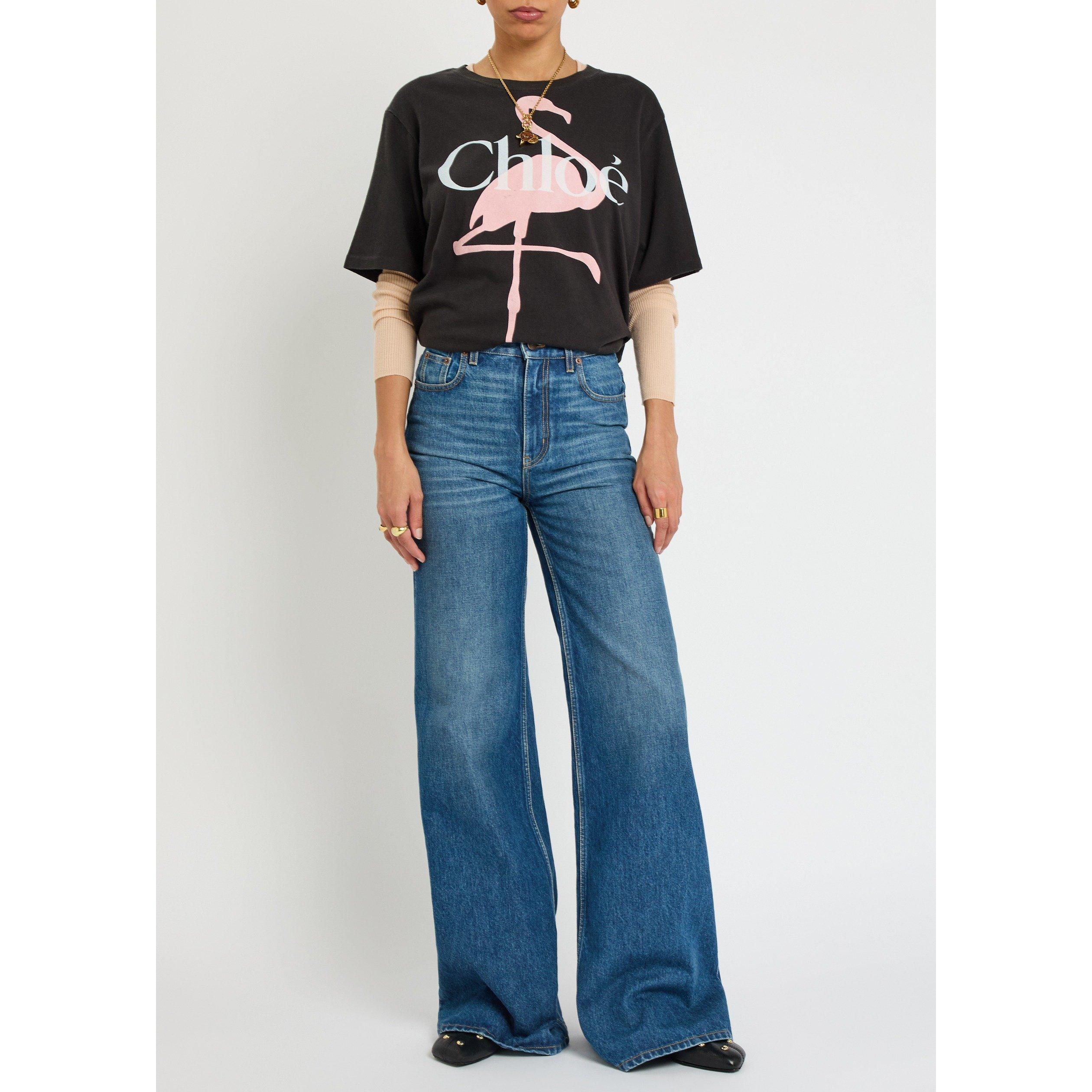 BLACK AND OTHER - Chloe - LARGE FLAMINGO TSHIRT - 5