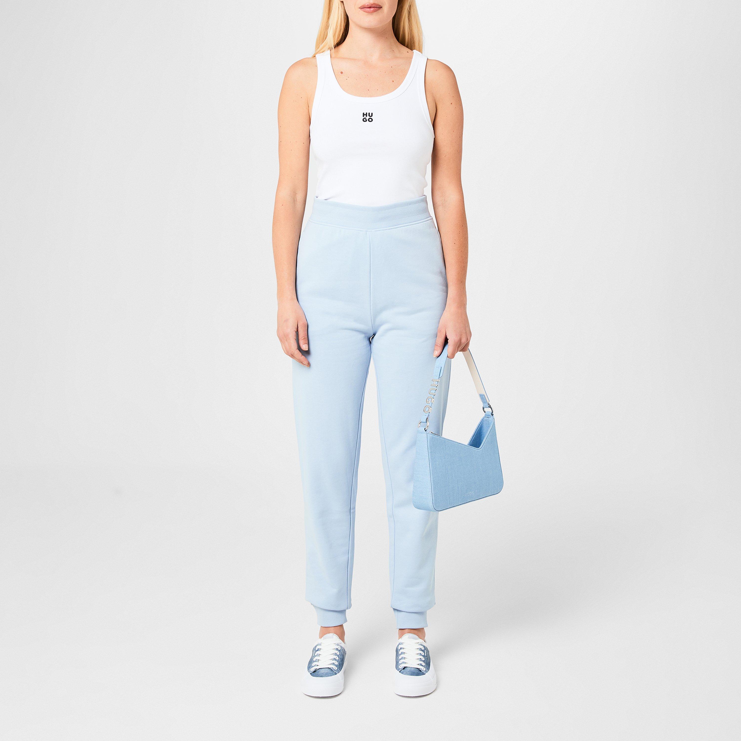 Bright Purple - Hugo - Women's Closed Hem Fleece Joggers - 5