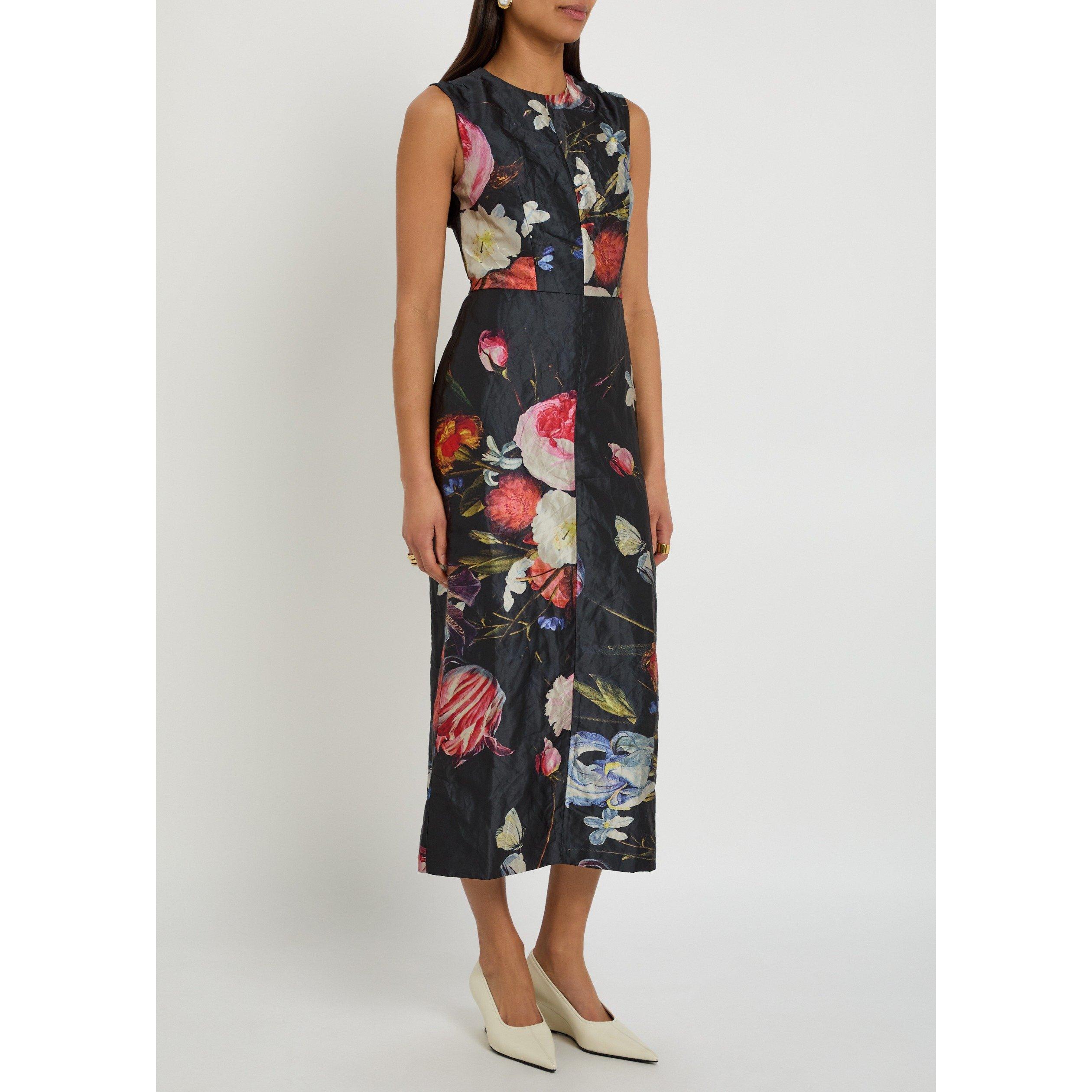 BLACK AND OTHER - Erdem - SLEEVELESS PENCIL COCKTAIL DRE - 2