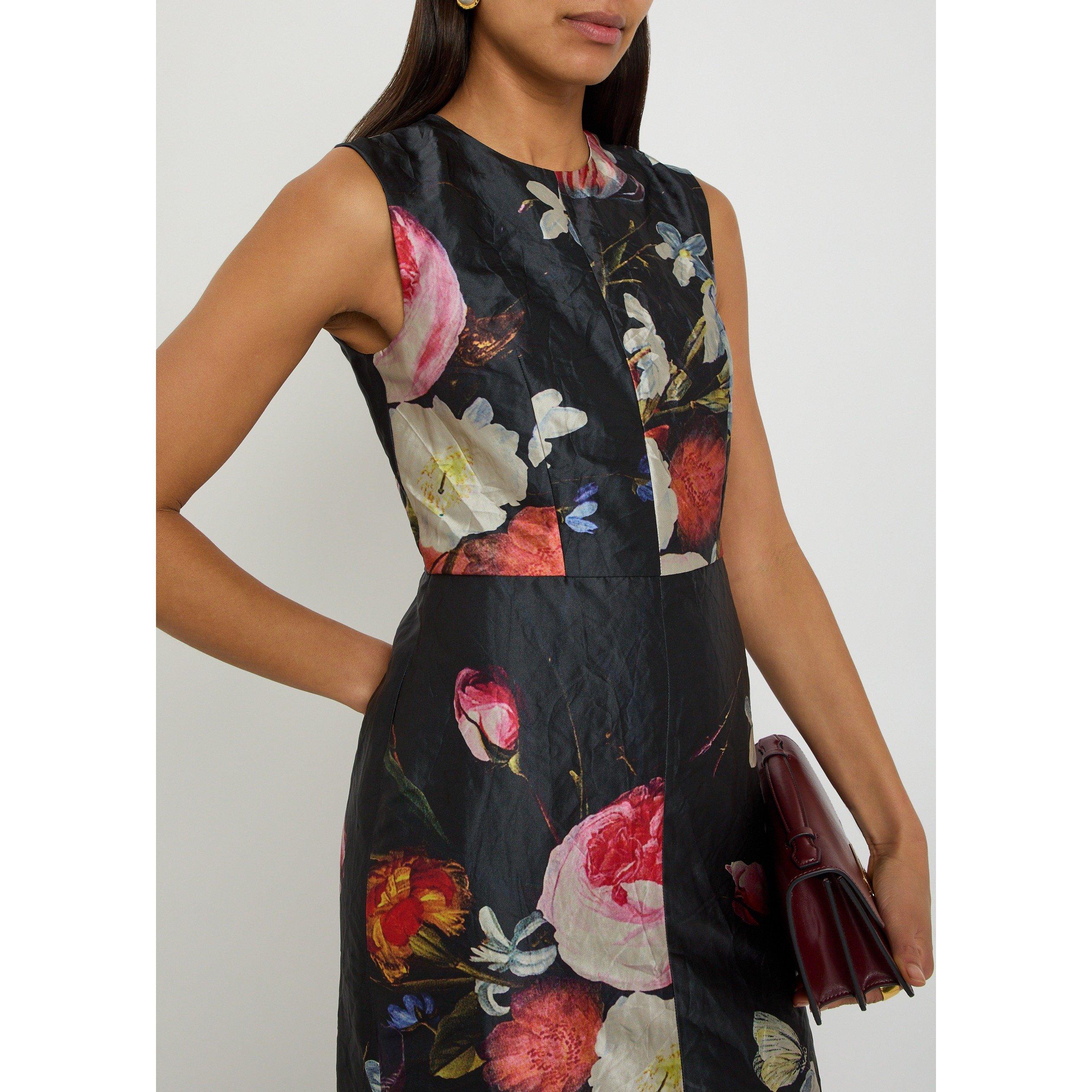 BLACK AND OTHER - Erdem - SLEEVELESS PENCIL COCKTAIL DRE - 4