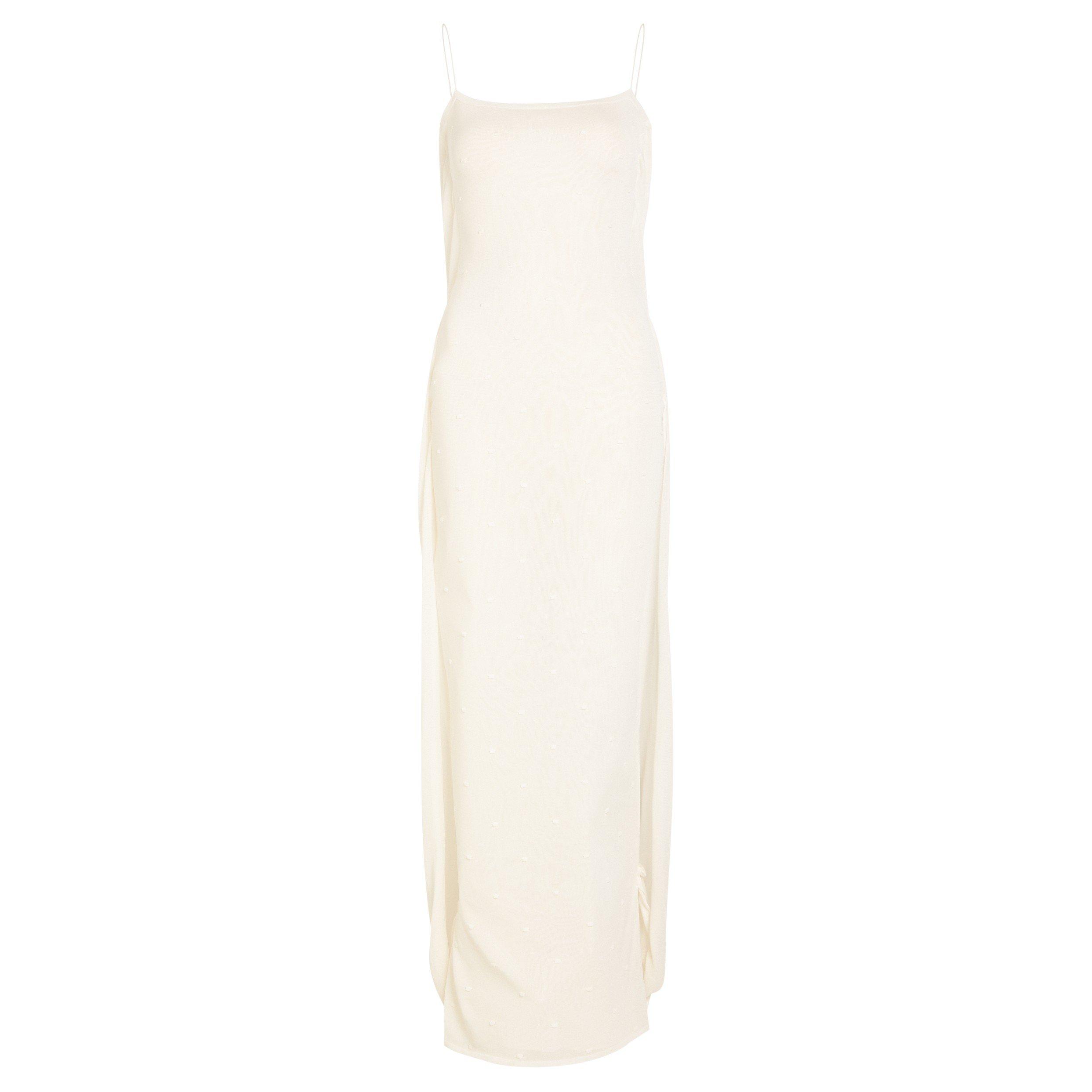 OFF WHITE - Jacquemus - LA ROBE MAILLE PLUMETIS - 1