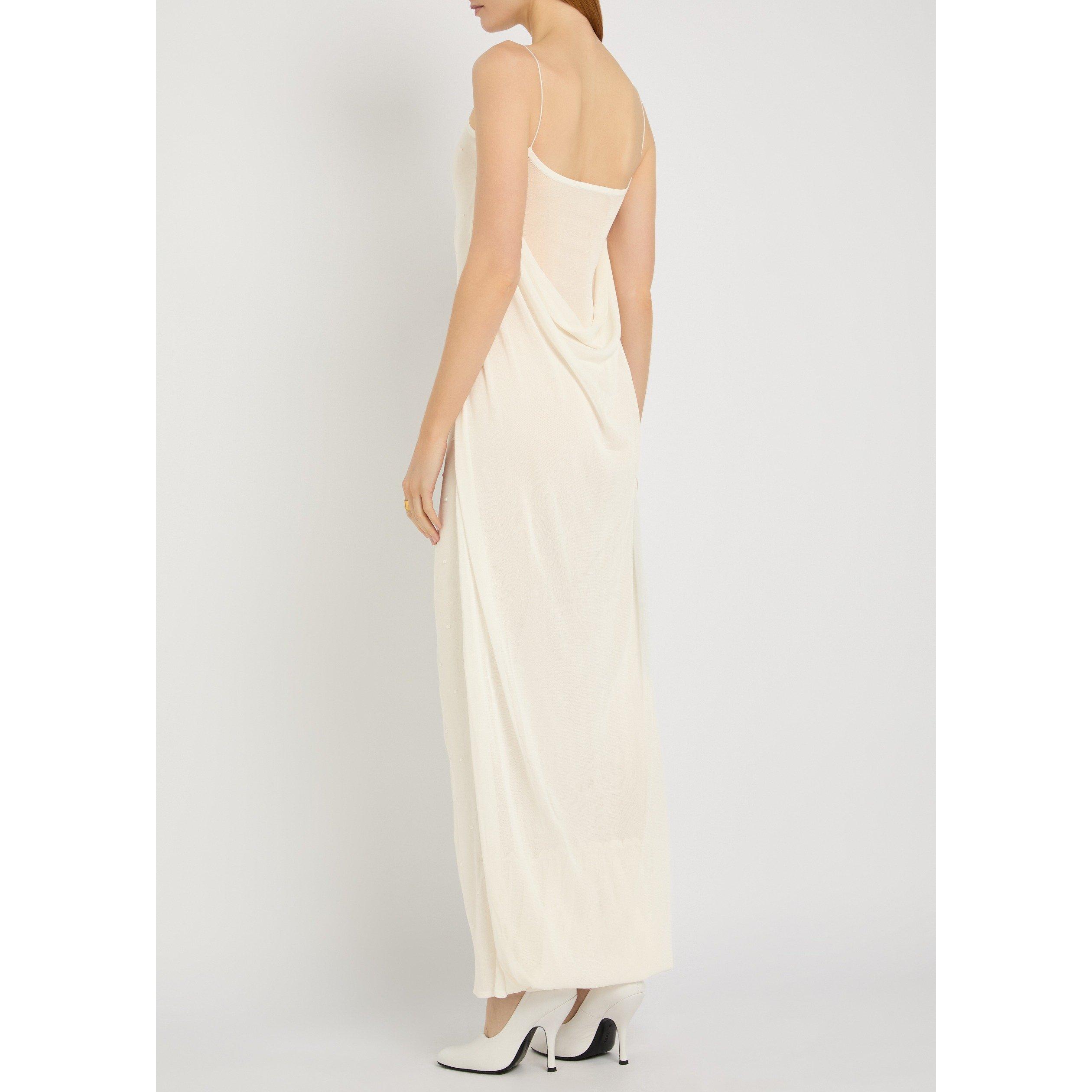 OFF WHITE - Jacquemus - LA ROBE MAILLE PLUMETIS - 3
