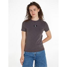 Calvin Klein Jeans Ribbed Label Washed Slim T-Shirt